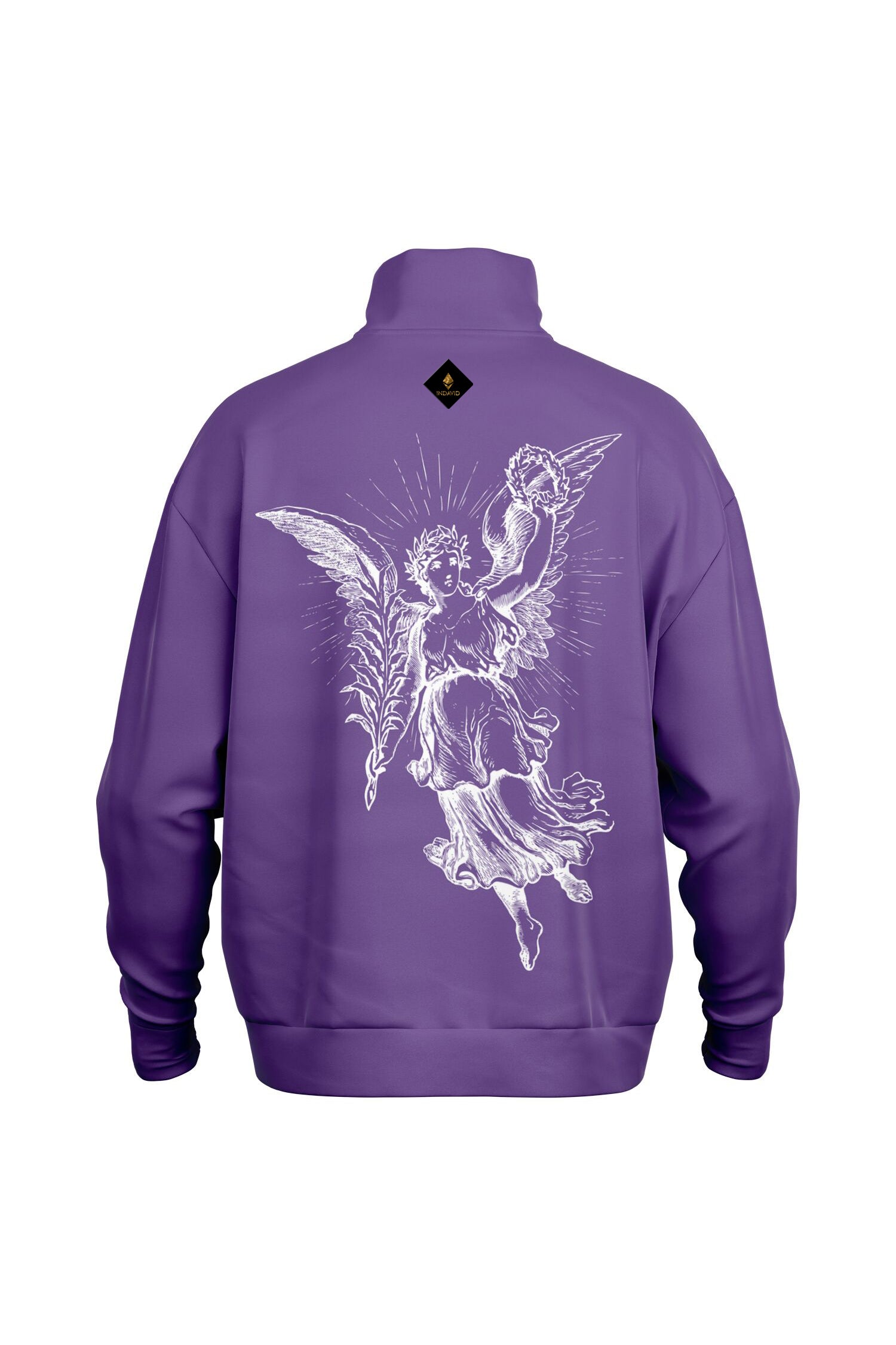 Oversized Heavy Zip Sweatshirt - FreshPurple