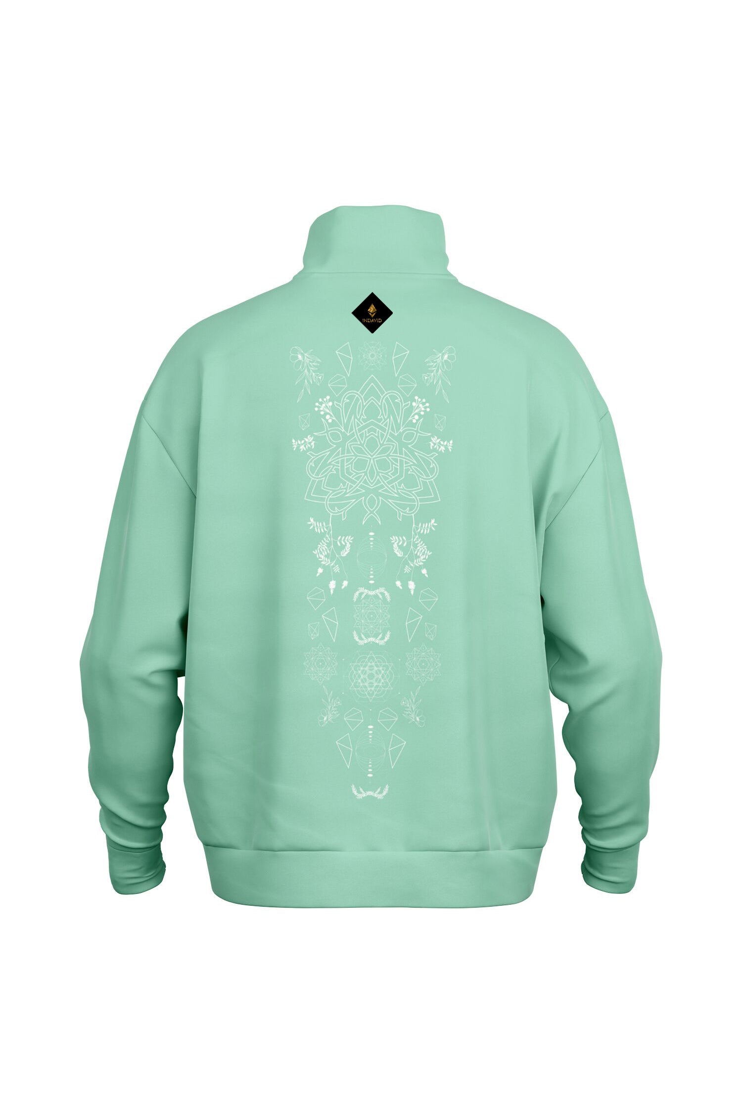 Oversized Heavy Zip Sweatshirt - JellyMint