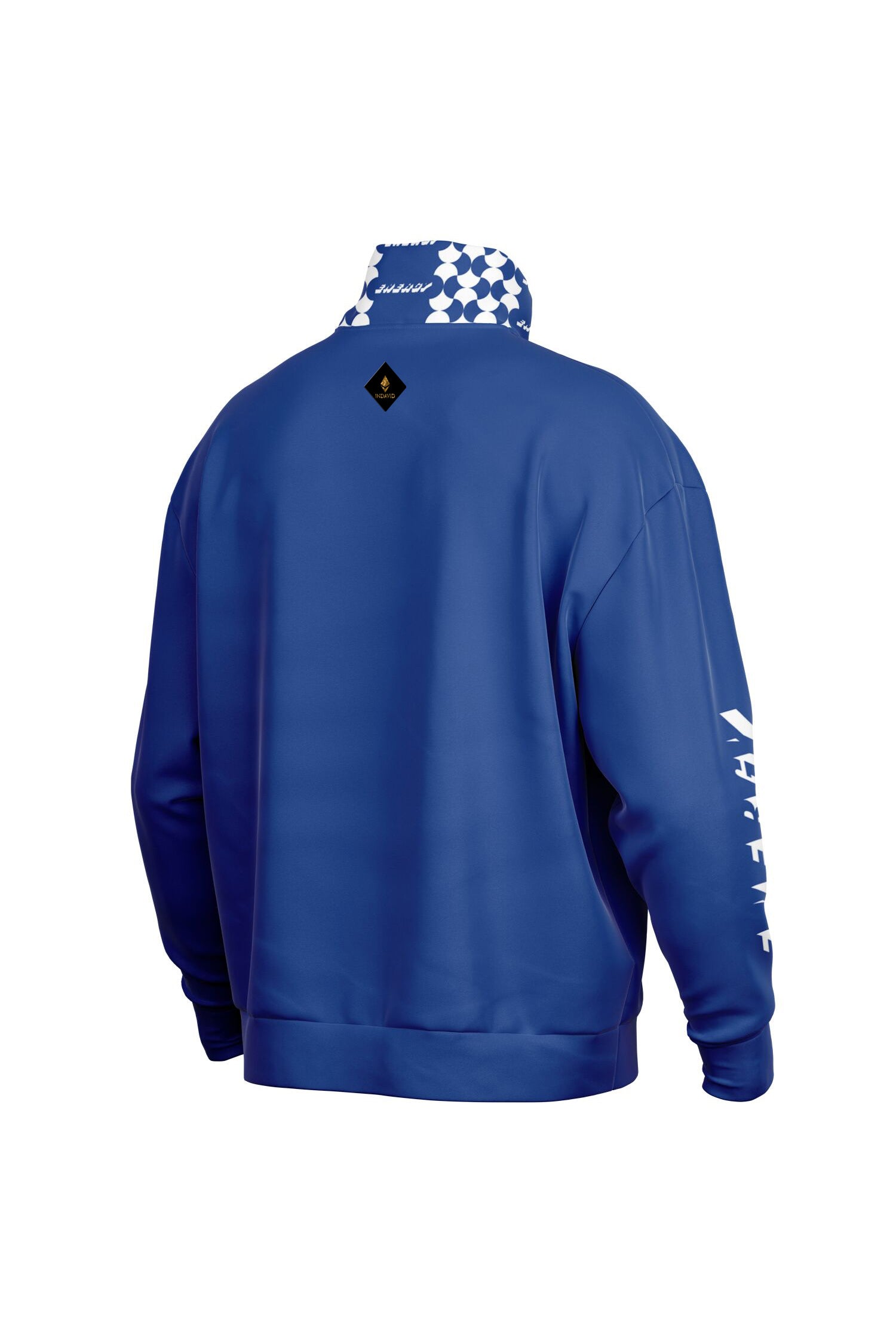 Oversized Heavy Zip Sweatshirt - LuminousBlue