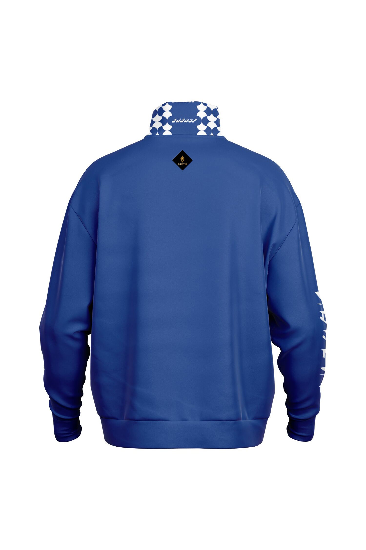 Oversized Heavy Zip Sweatshirt - LuminousBlue