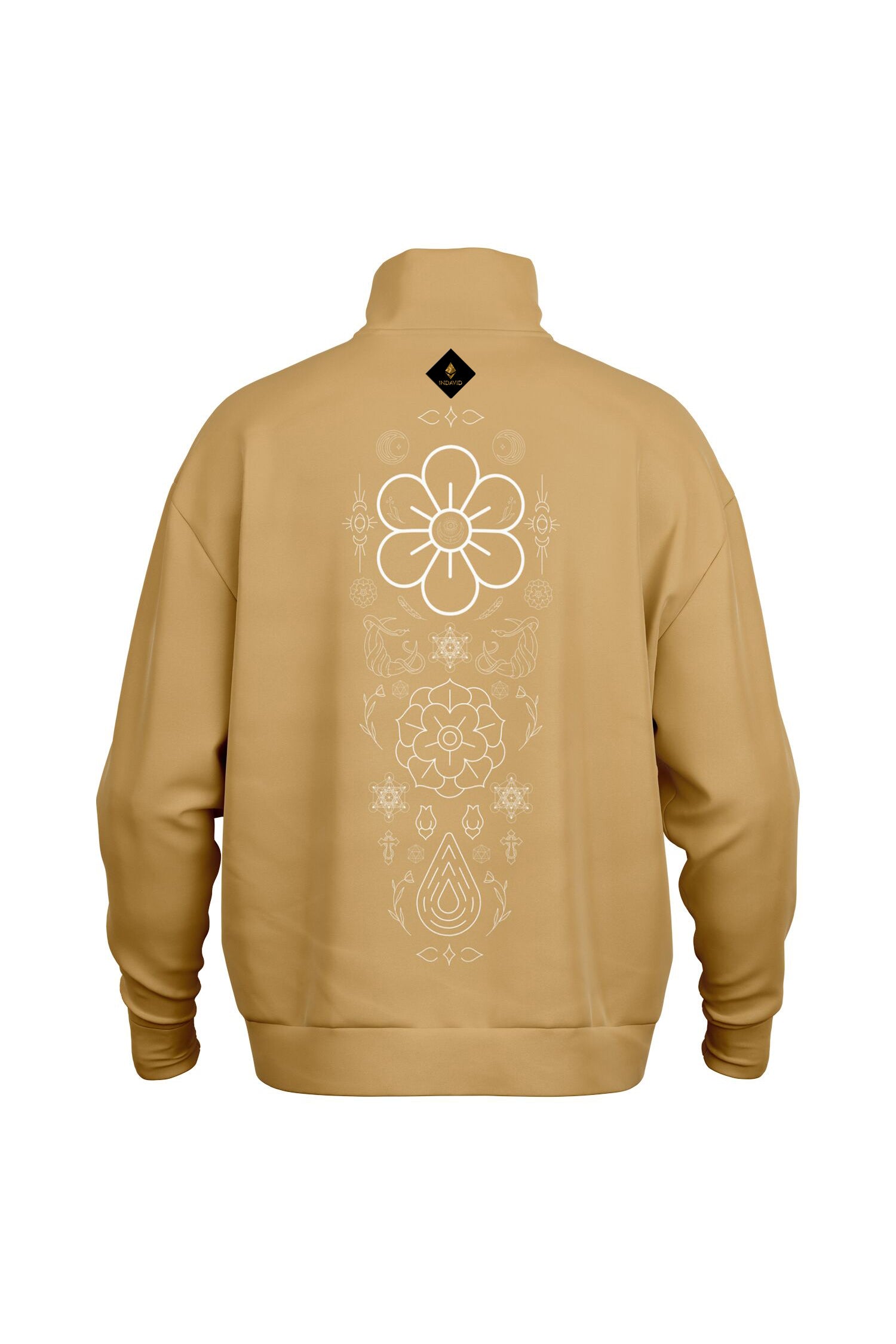 Oversized Heavy Zip Sweatshirt - Maize