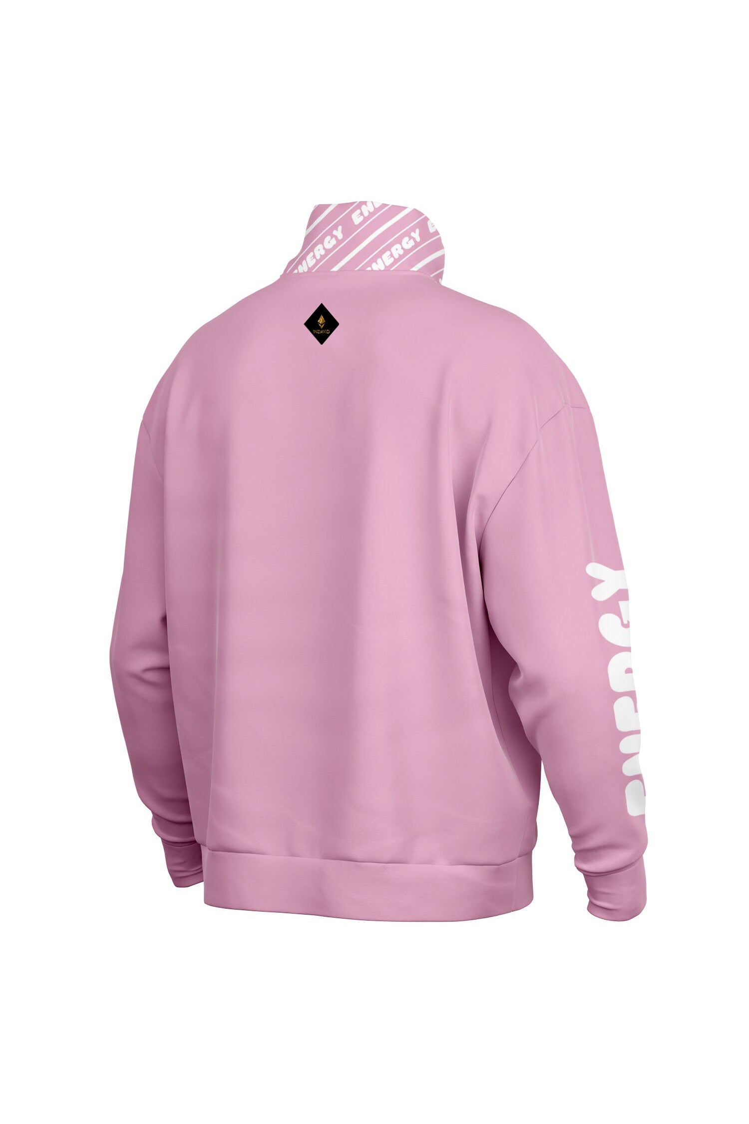 Oversized Heavy Zip Sweatshirt - PopPink
