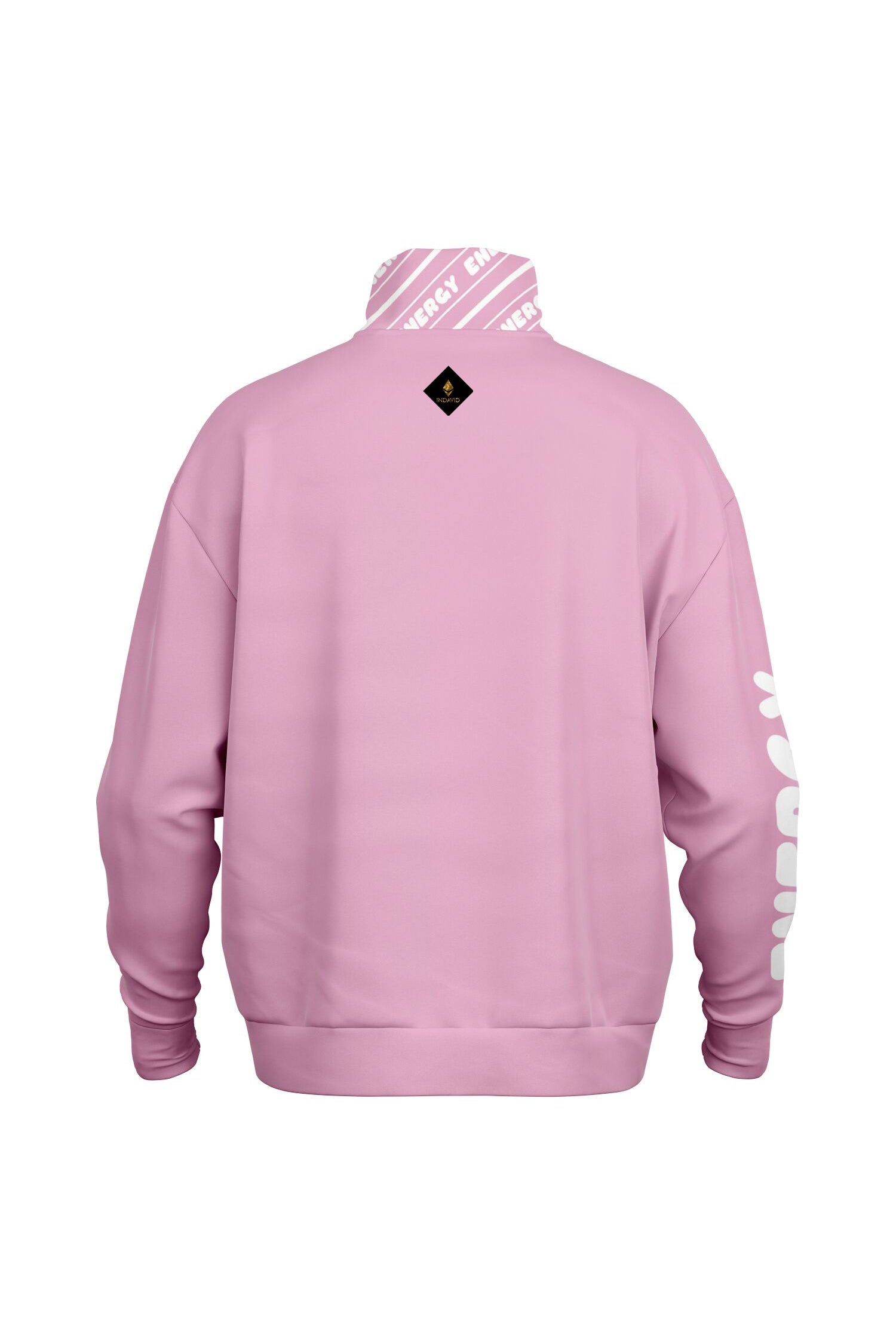 Oversized Heavy Zip Sweatshirt - PopPink