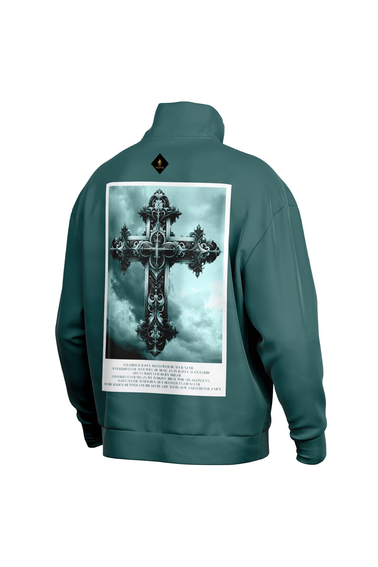 Oversized Heavy Zip Sweatshirt - TransformativeTeal