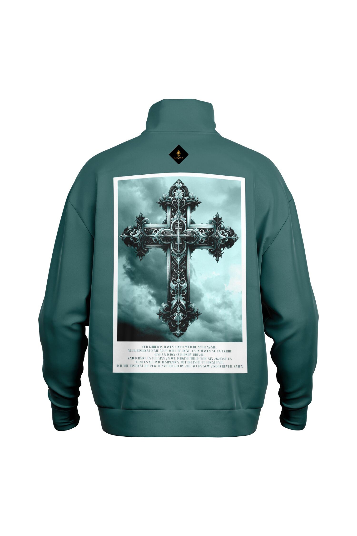 Oversized Heavy Zip Sweatshirt - TransformativeTeal