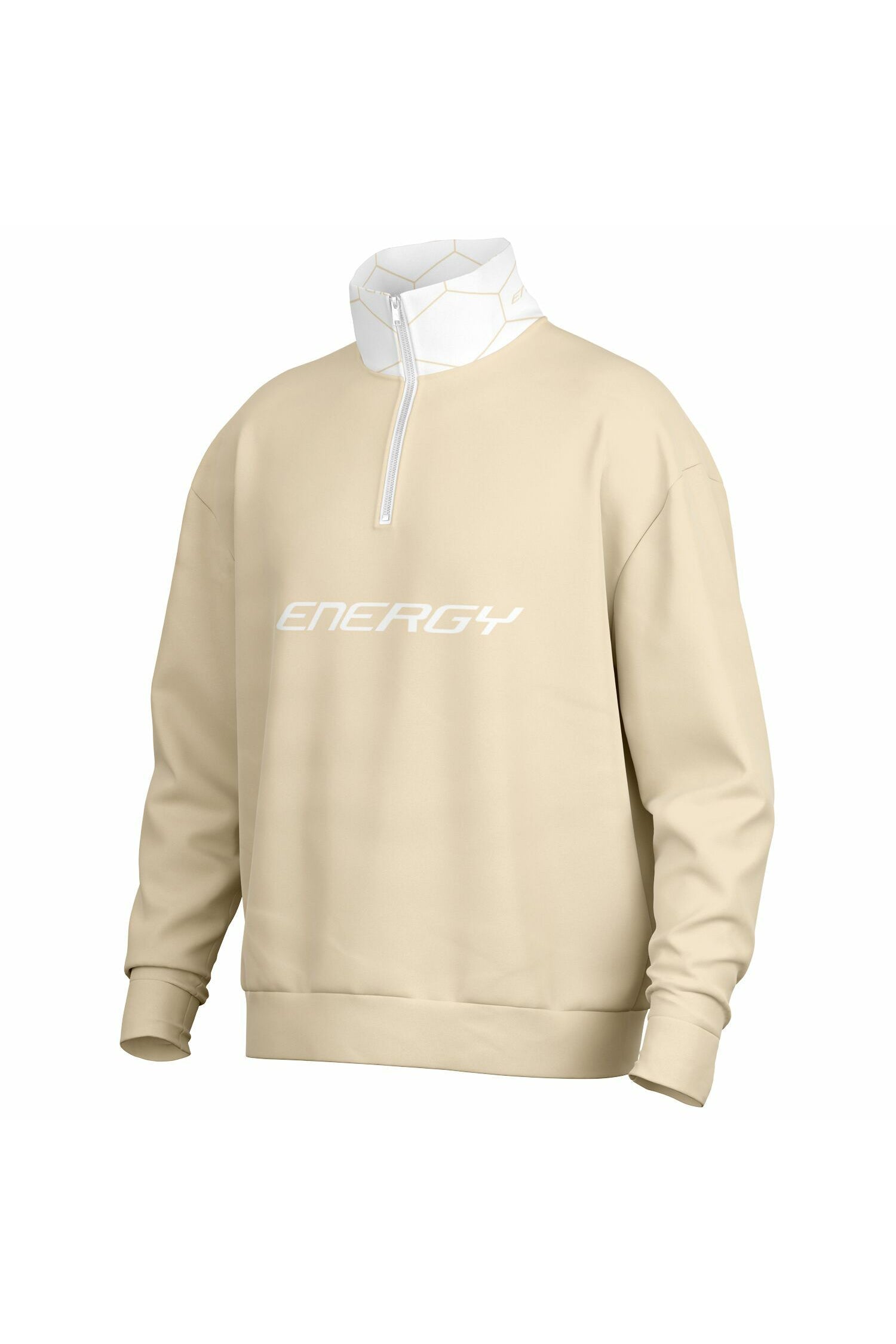 Oversized Heavy Zip Sweatshirt - WaxPaper