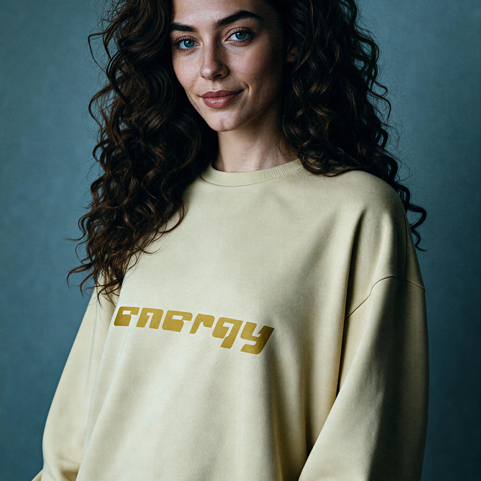 Oversized Heavy Sweatshirt - AmberHaze