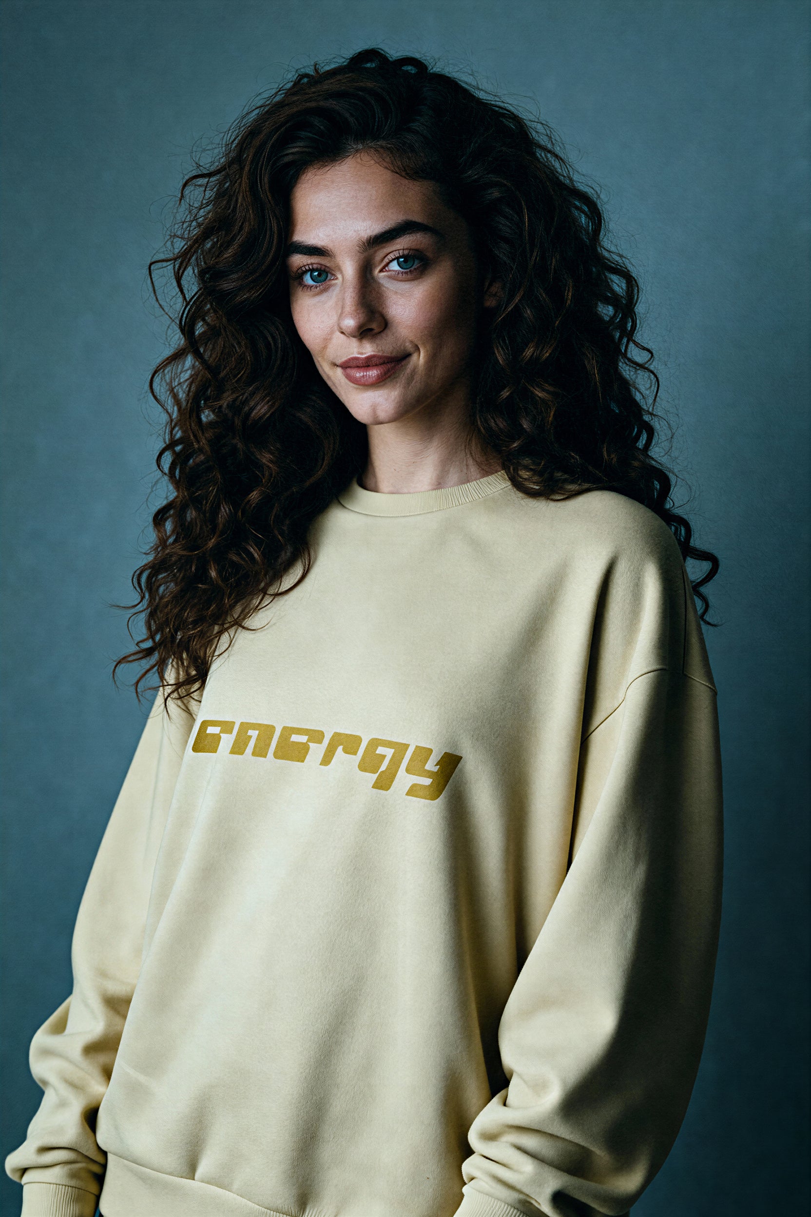 Oversized Heavy Sweatshirt - AmberHaze