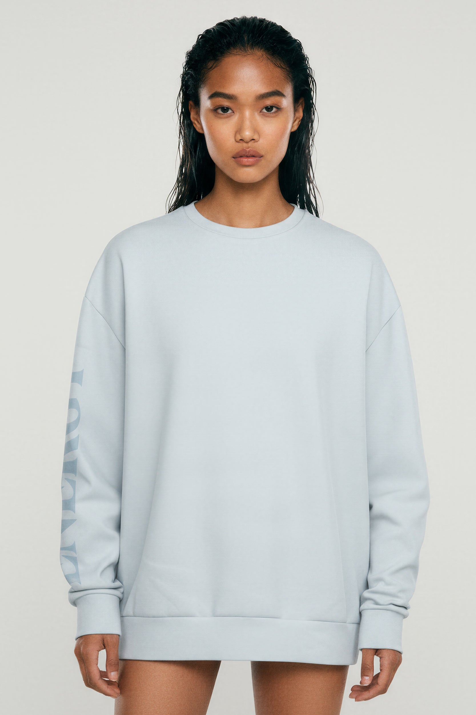 Oversized Heavy Sweatshirt - AuraBlue