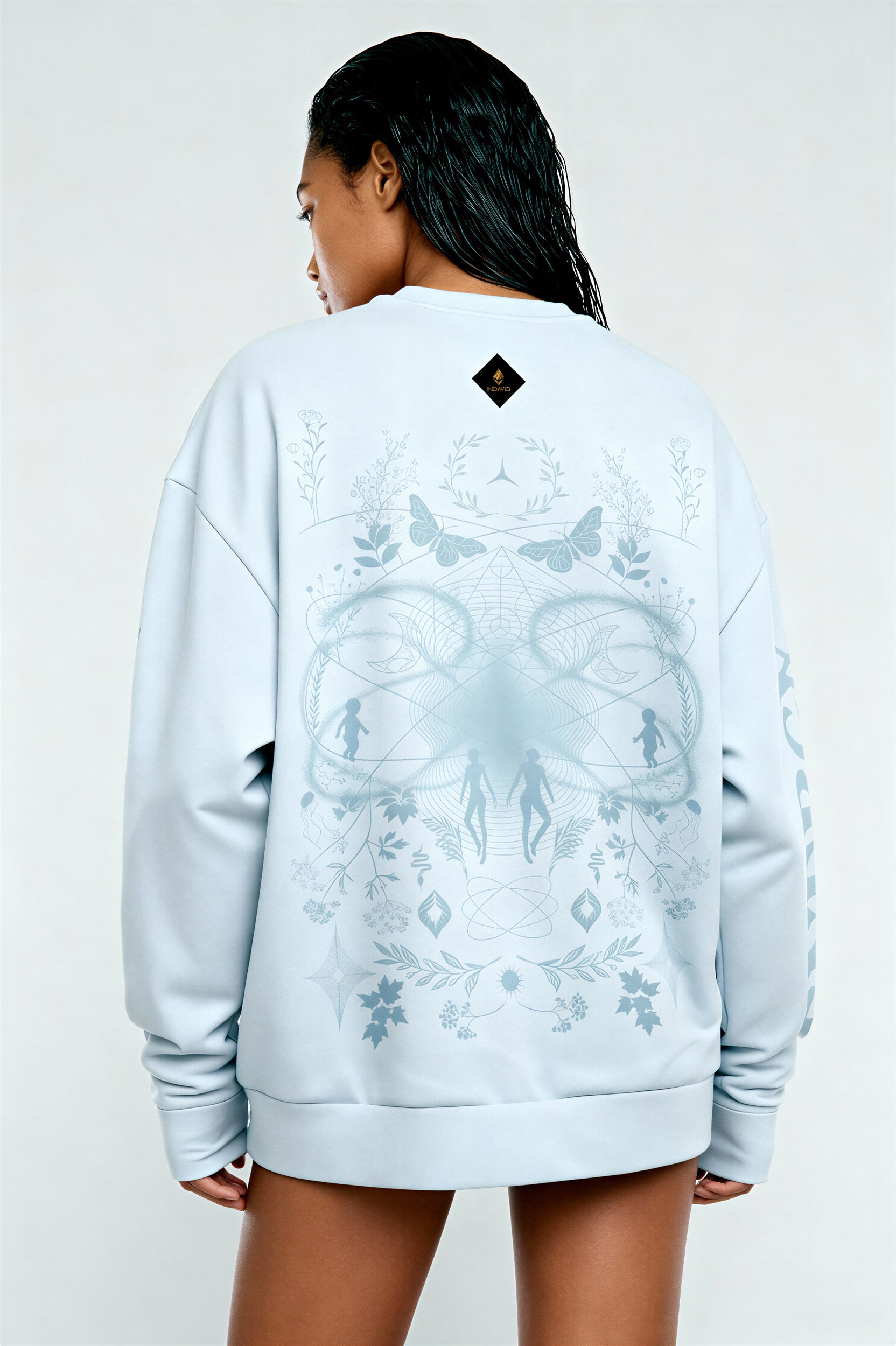 Oversized Heavy Sweatshirt - AuraBlue