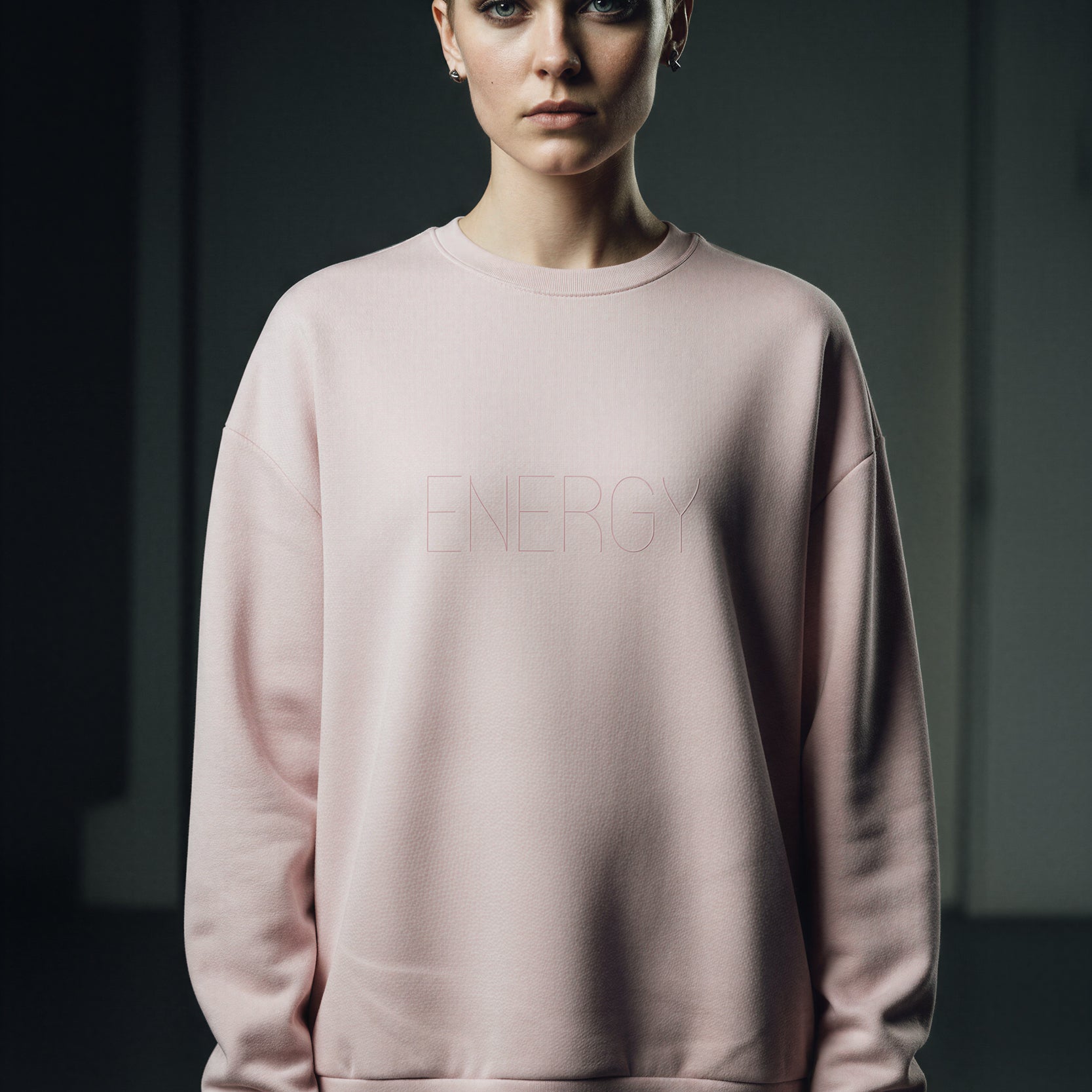 Oversized Heavy Sweatshirt - Clay