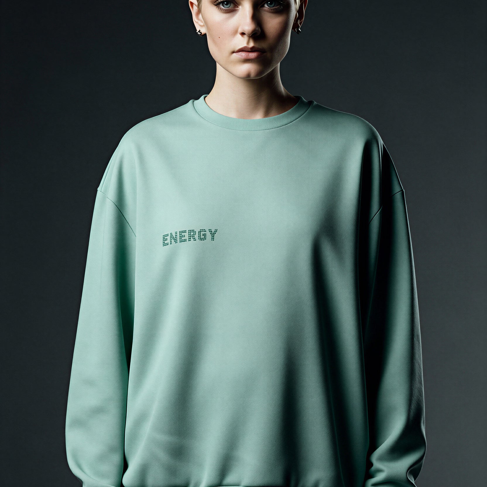 Oversized Heavy Sweatshirt - DeepGreen