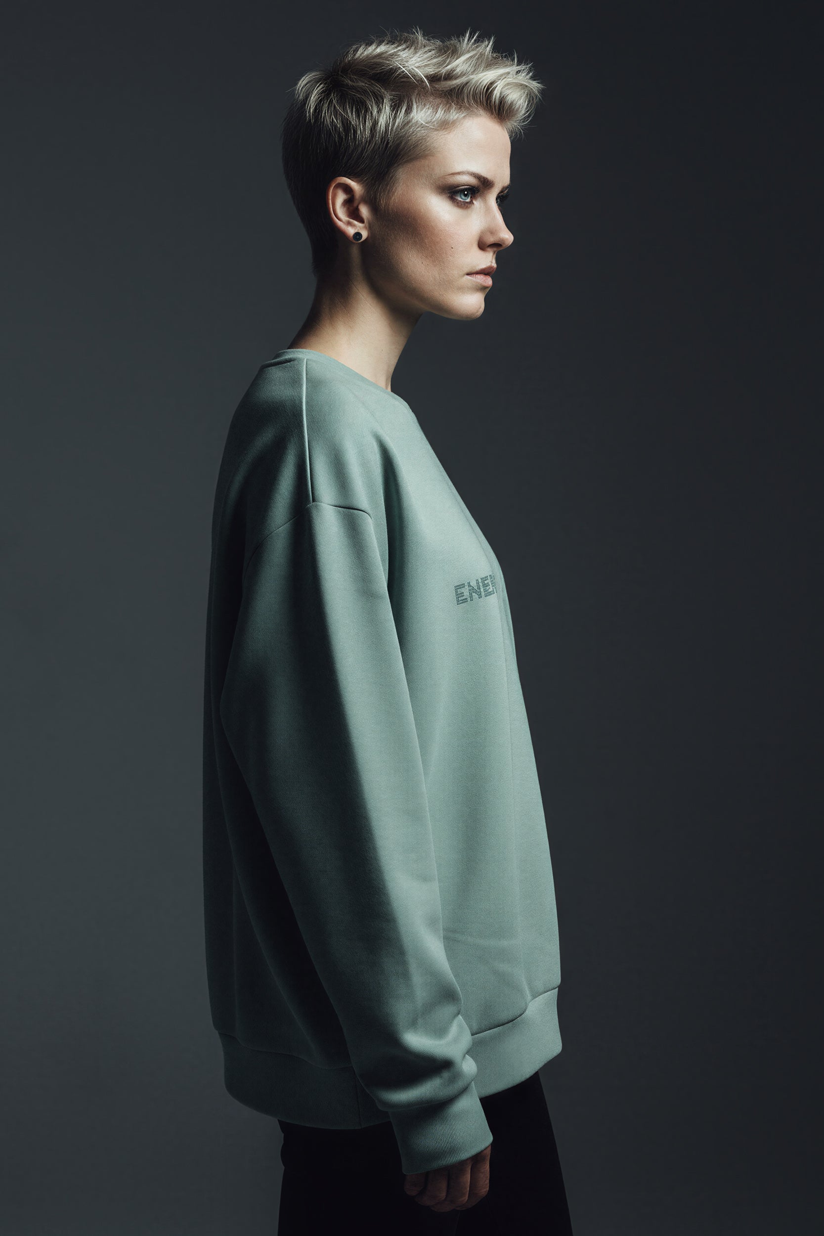 Oversized Heavy Sweatshirt - DeepGreen