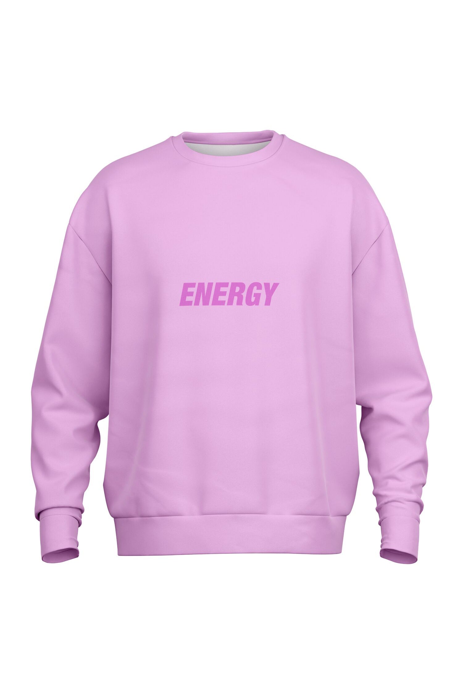 Oversized Heavy Sweatshirt - ElectricFuchsia