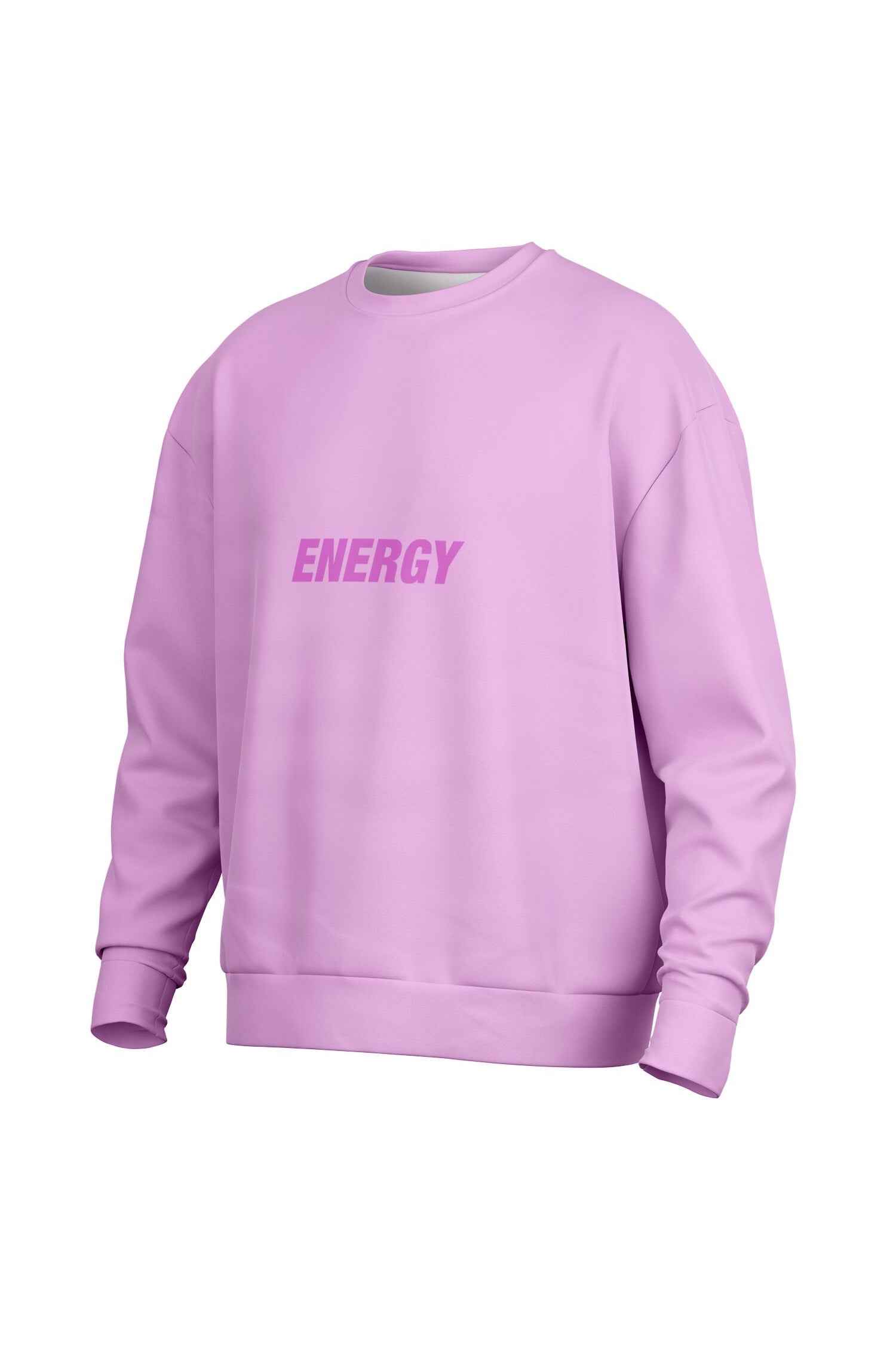 Oversized Heavy Sweatshirt - ElectricFuchsia