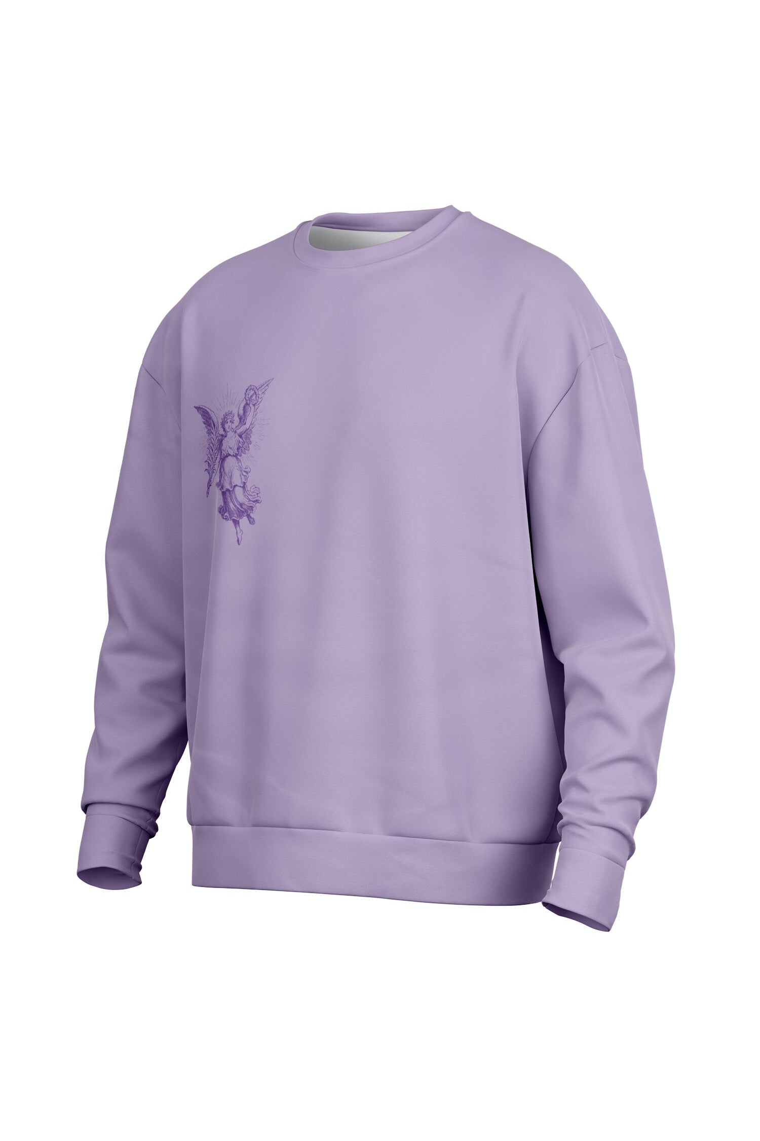 Oversized Heavy Sweatshirt - FreshPurple