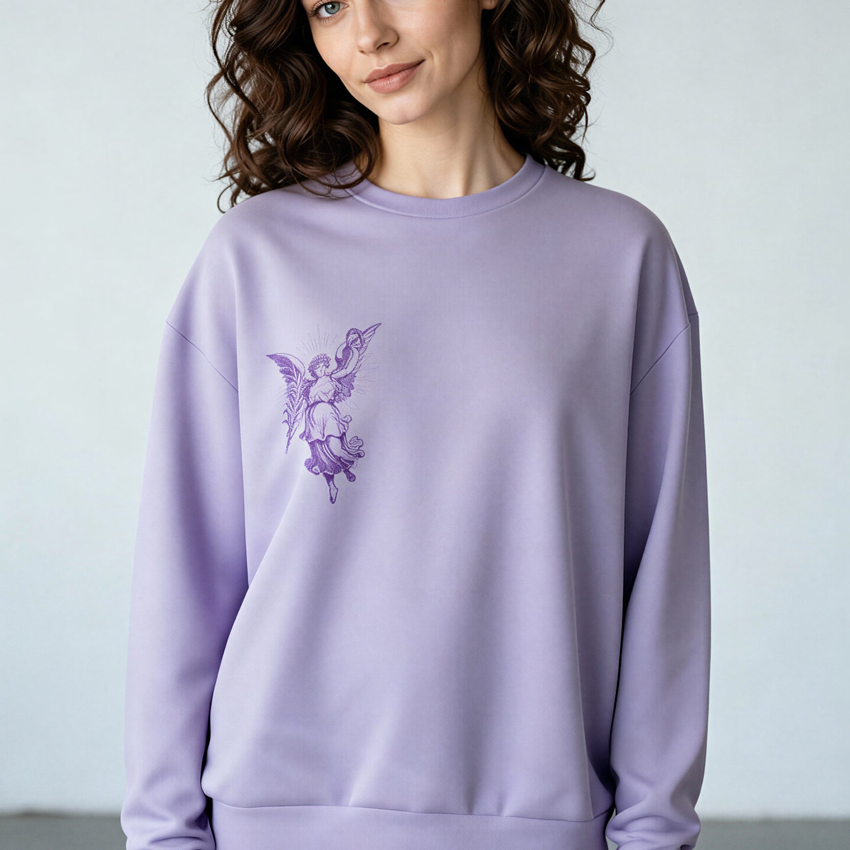 Oversized Heavy Sweatshirt - FreshPurple