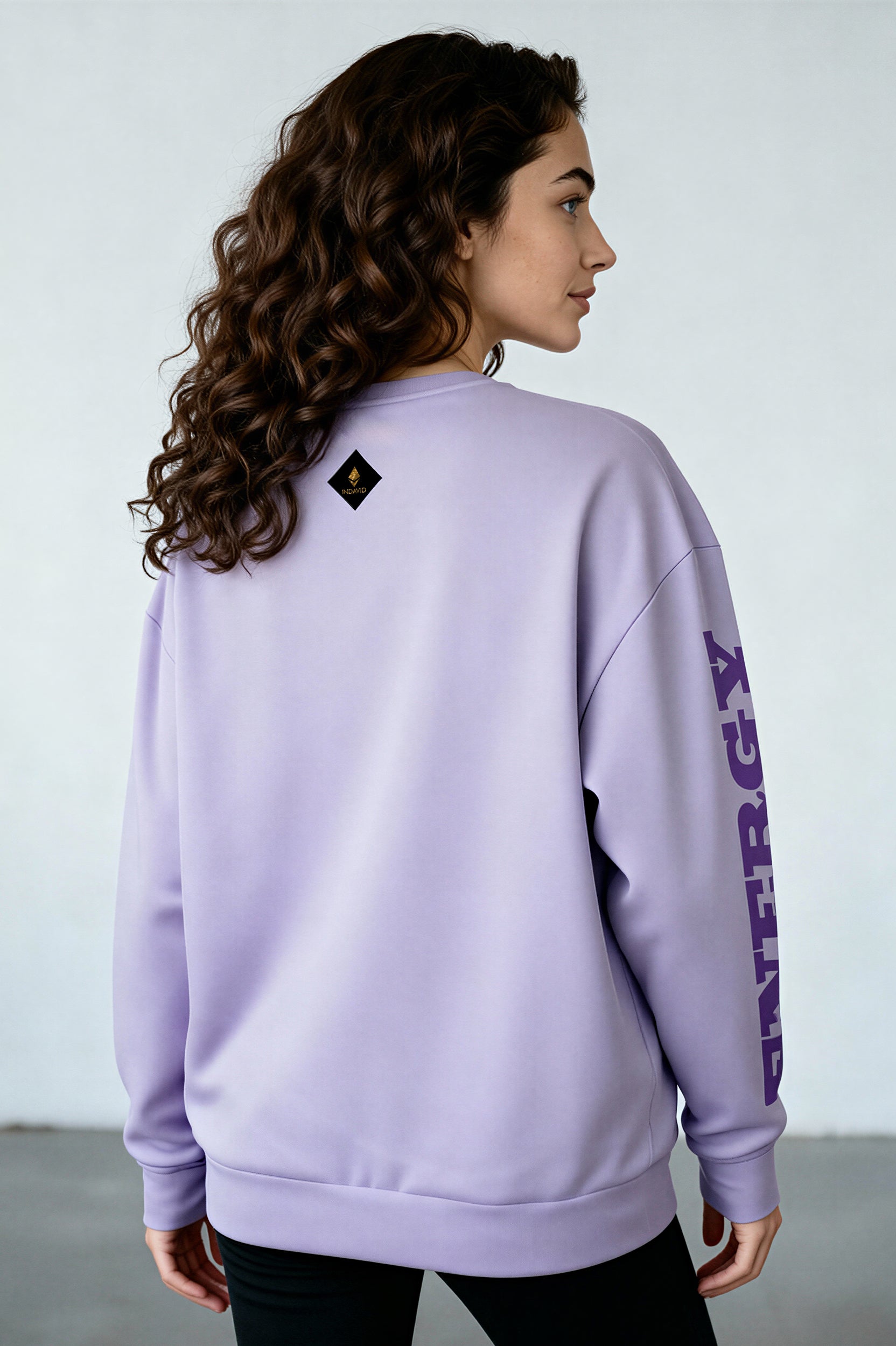 Oversized Heavy Sweatshirt - FreshPurple
