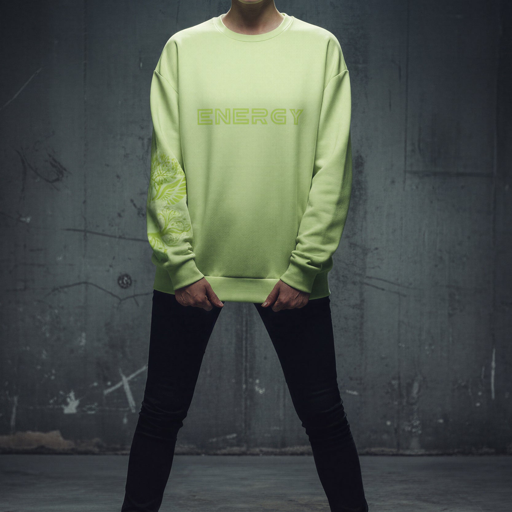 Oversized Heavy Sweatshirt - GreenGlow
