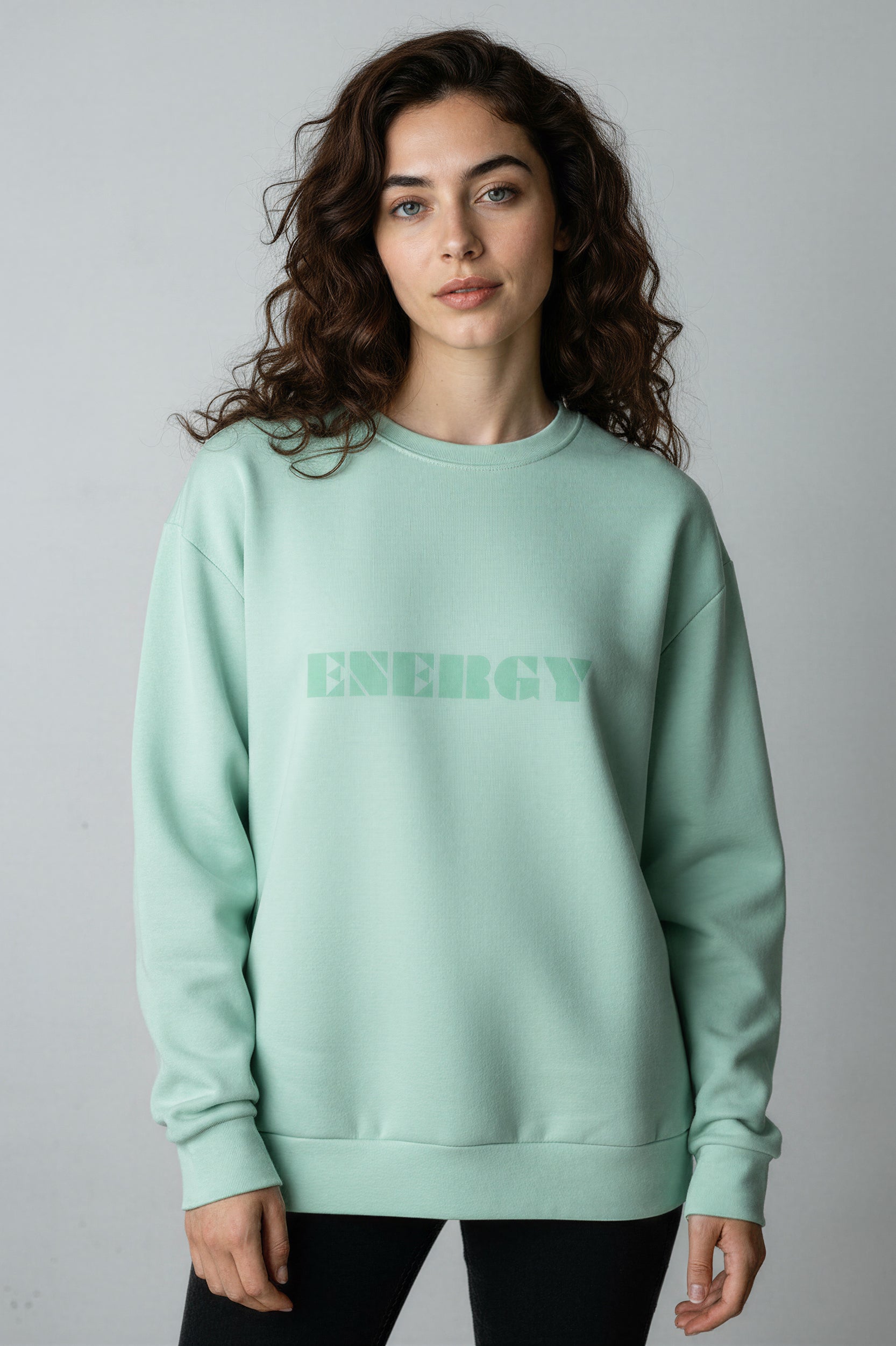 Oversized Heavy Sweatshirt - JellyMint