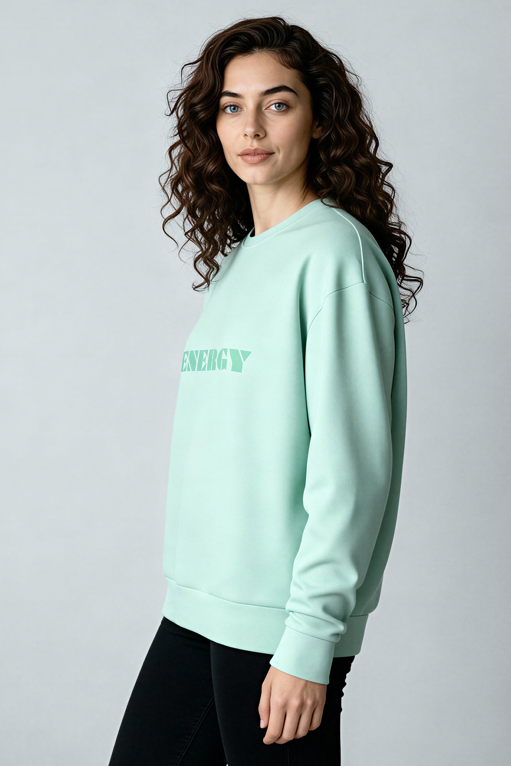 Oversized Heavy Sweatshirt - JellyMint
