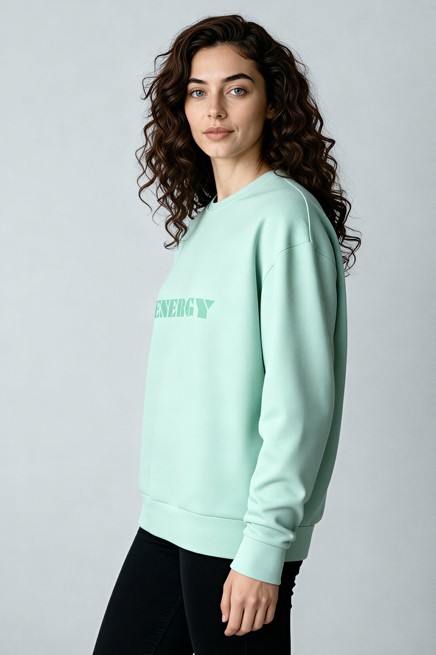 Oversized Heavy Sweatshirt - JellyMint