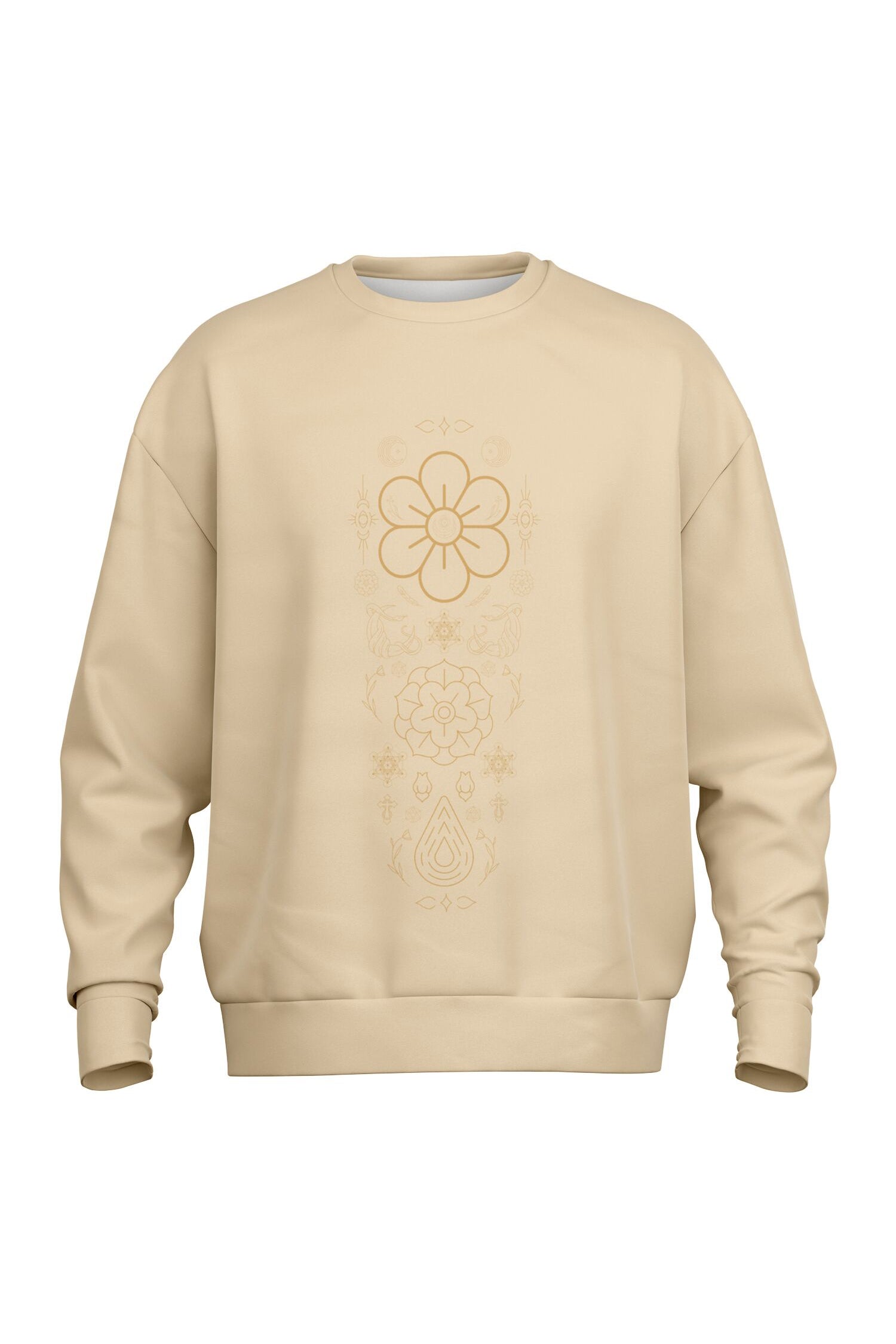 Oversized Heavy Sweatshirt - Maize
