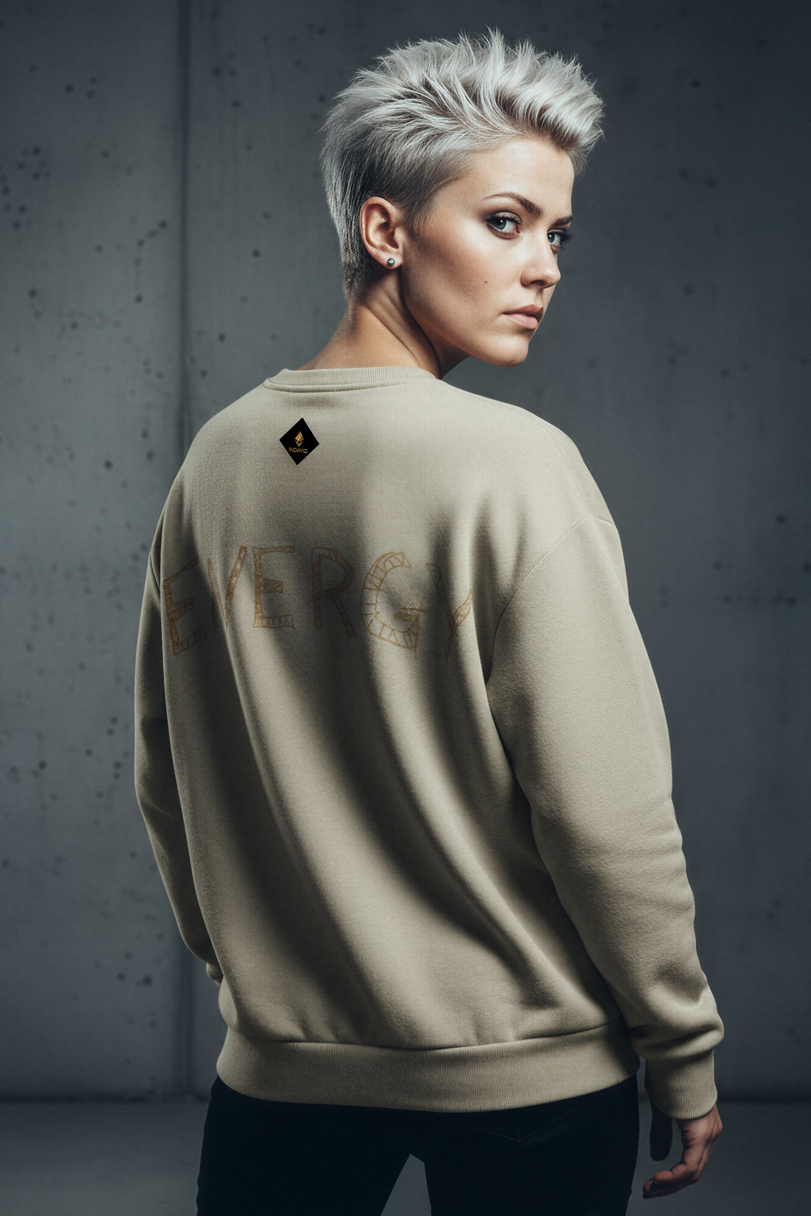 Oversized Heavy Sweatshirt - Maize