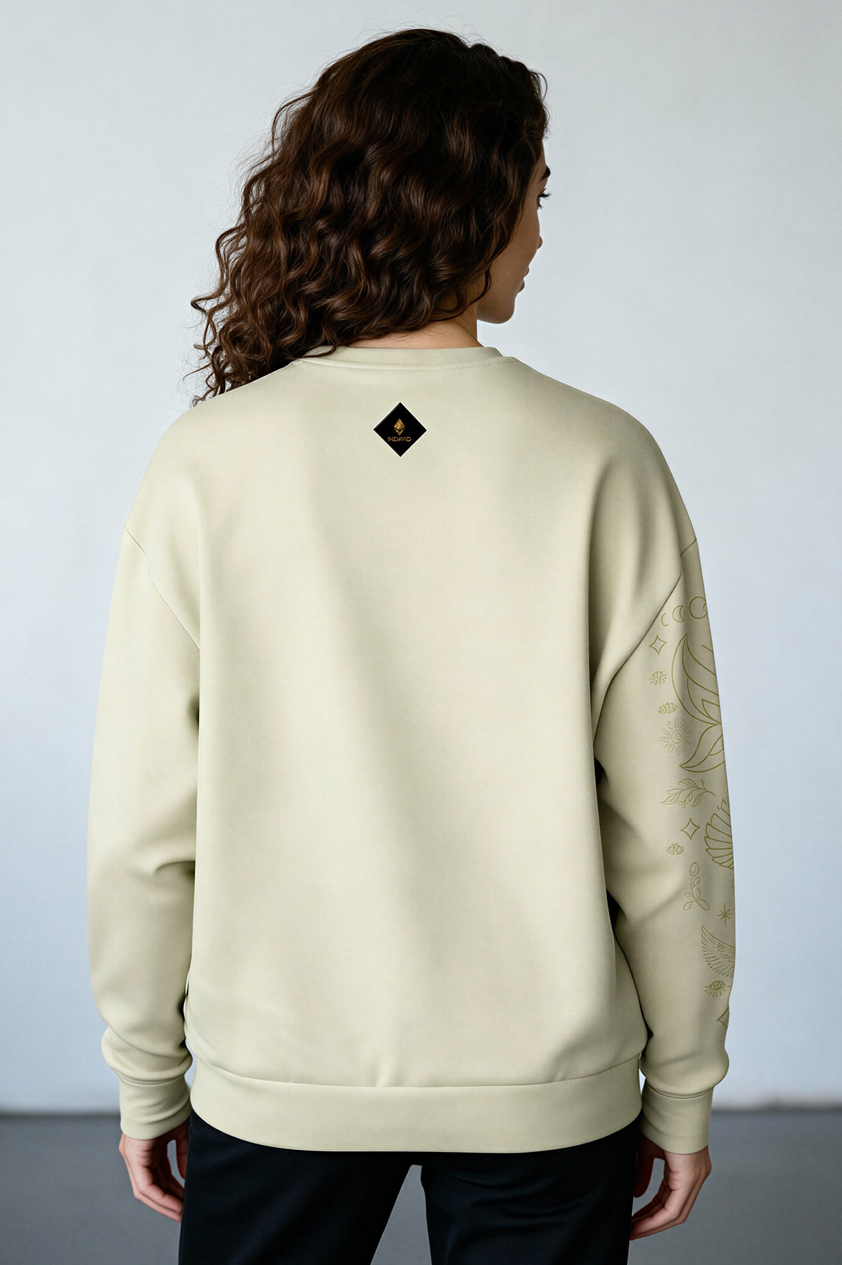 Oversized Heavy Sweatshirt - MeadowlandGreen