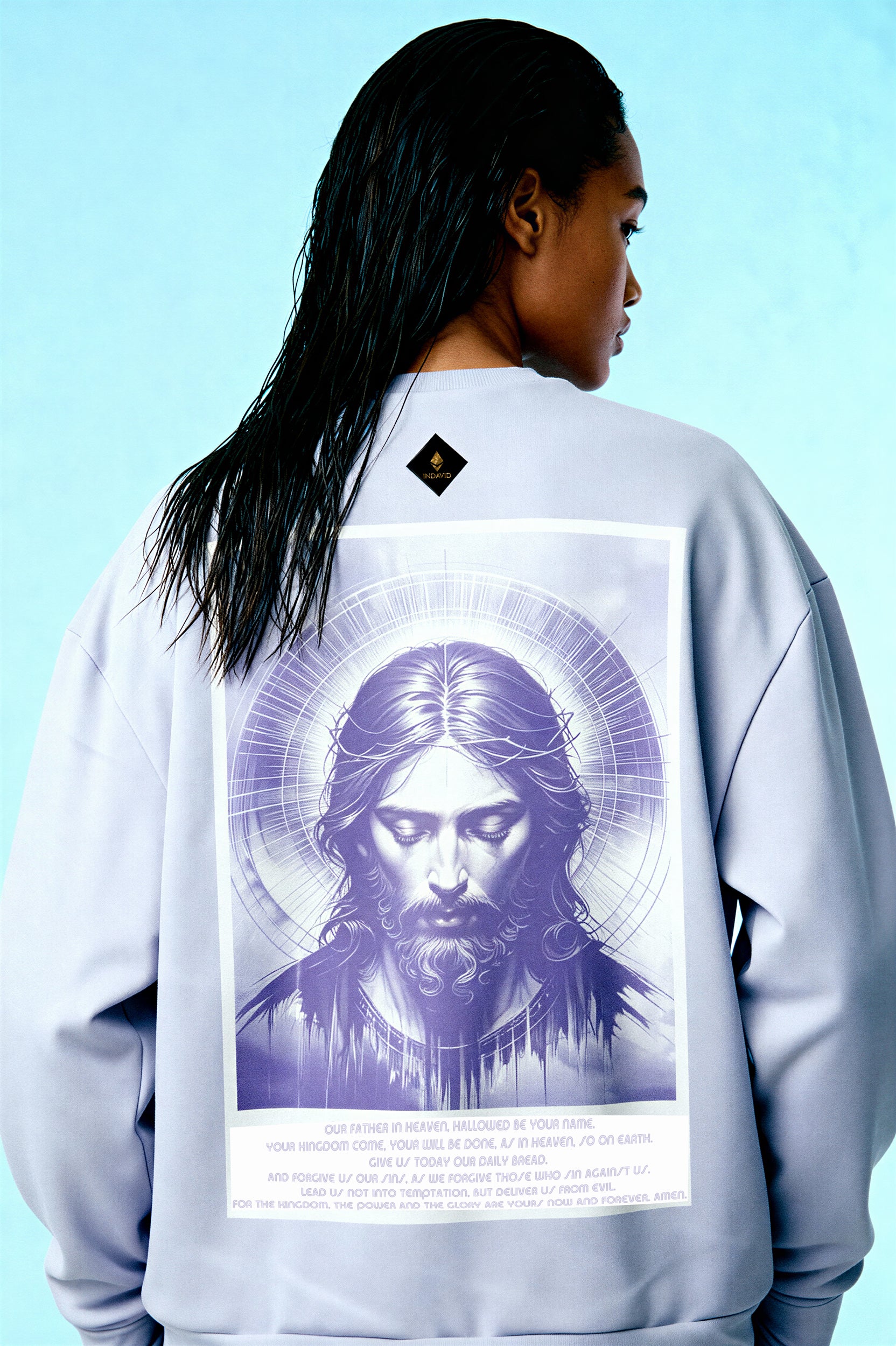 Oversized Heavy Sweatshirt - PeacefulLilac