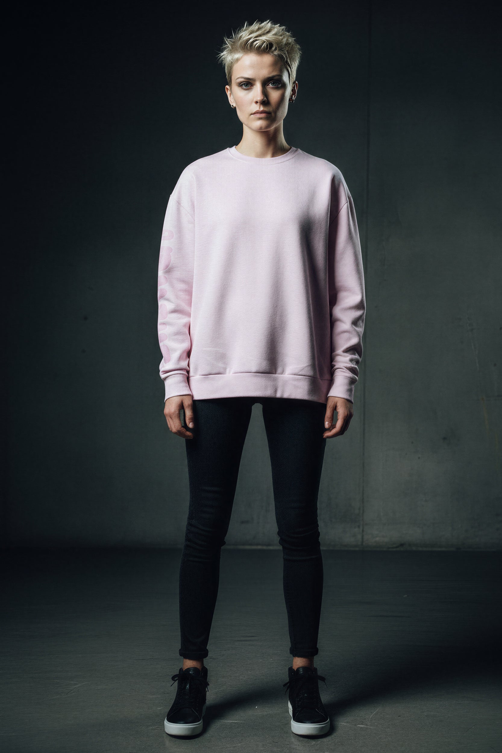 Oversized Heavy Sweatshirt - PopPink