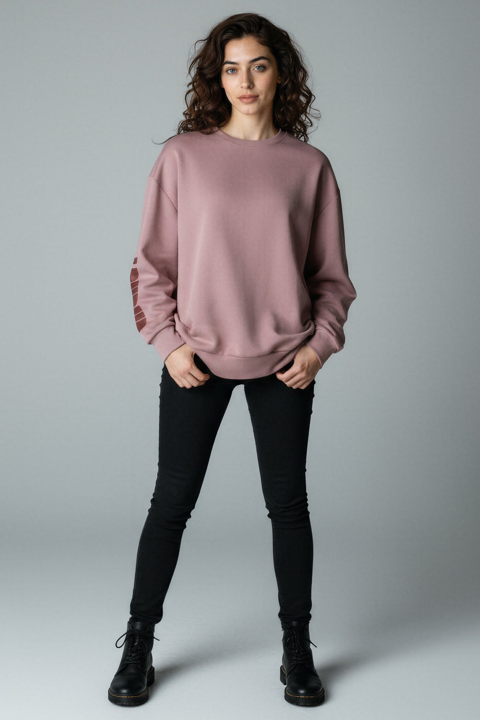 Oversized Heavy Sweatshirt - Russet