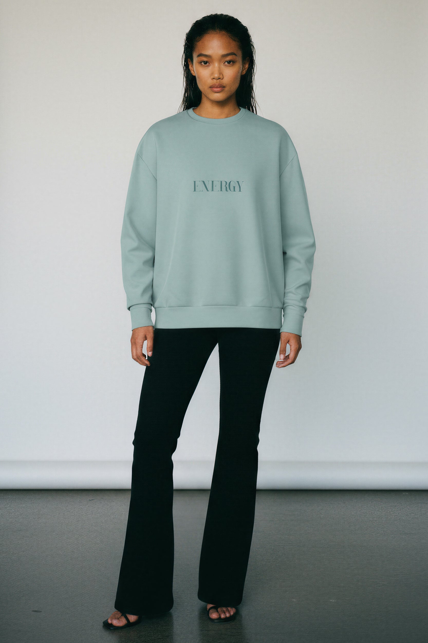 Oversized Heavy Sweatshirt - TransformativeTeal
