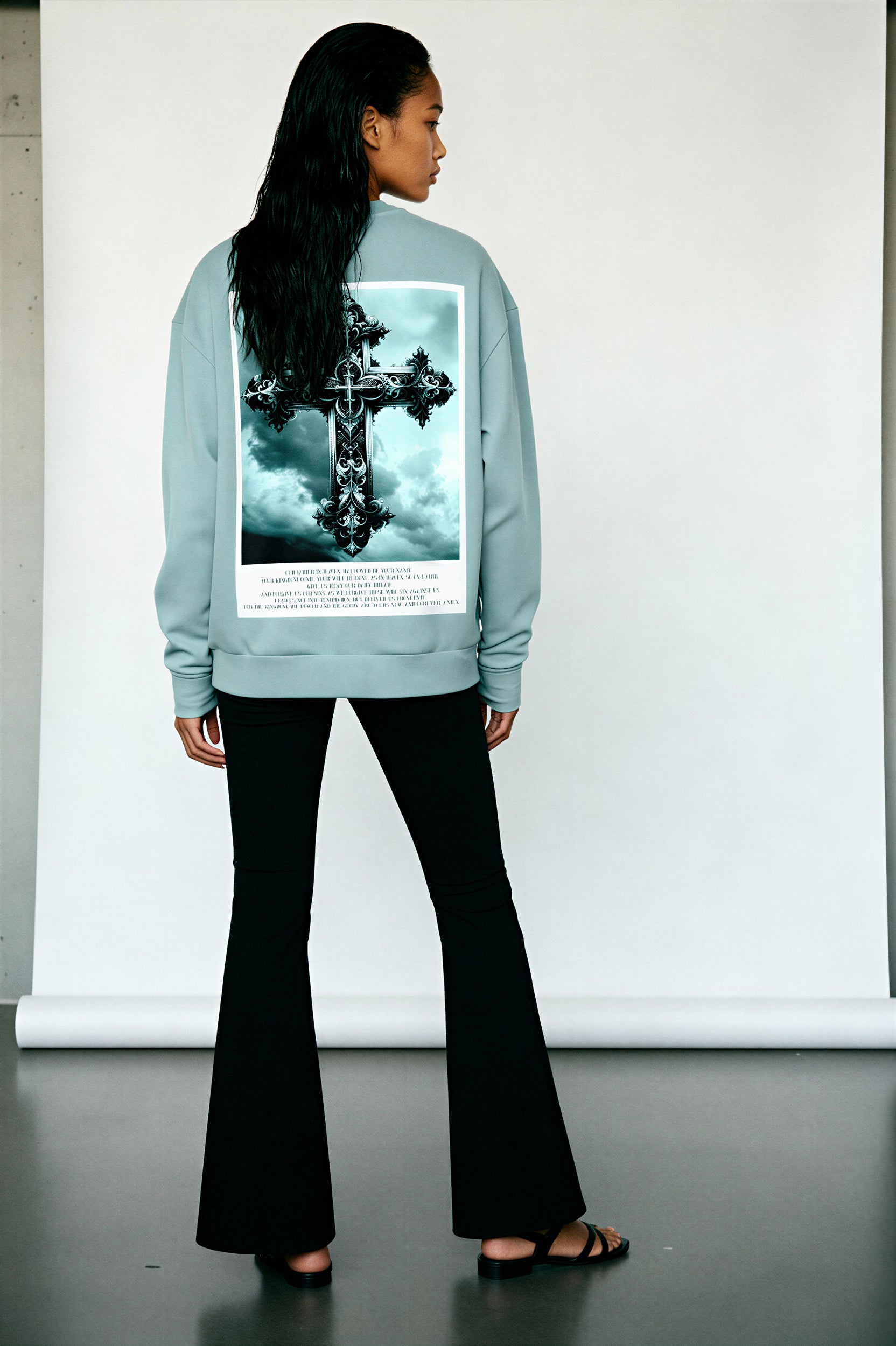 Oversized Heavy Sweatshirt - TransformativeTeal