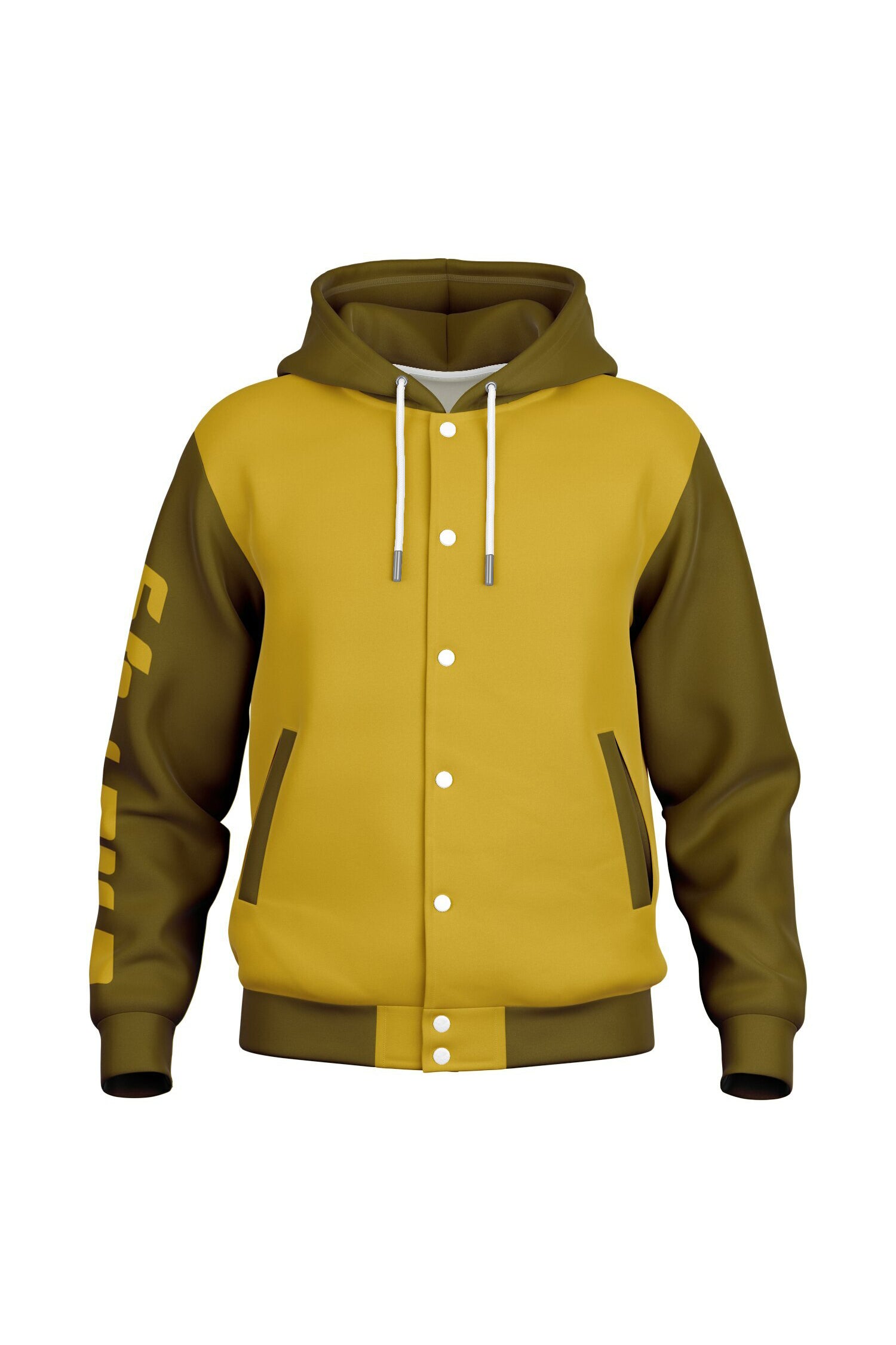 Hooded Baseball Jacke - AmberHaze