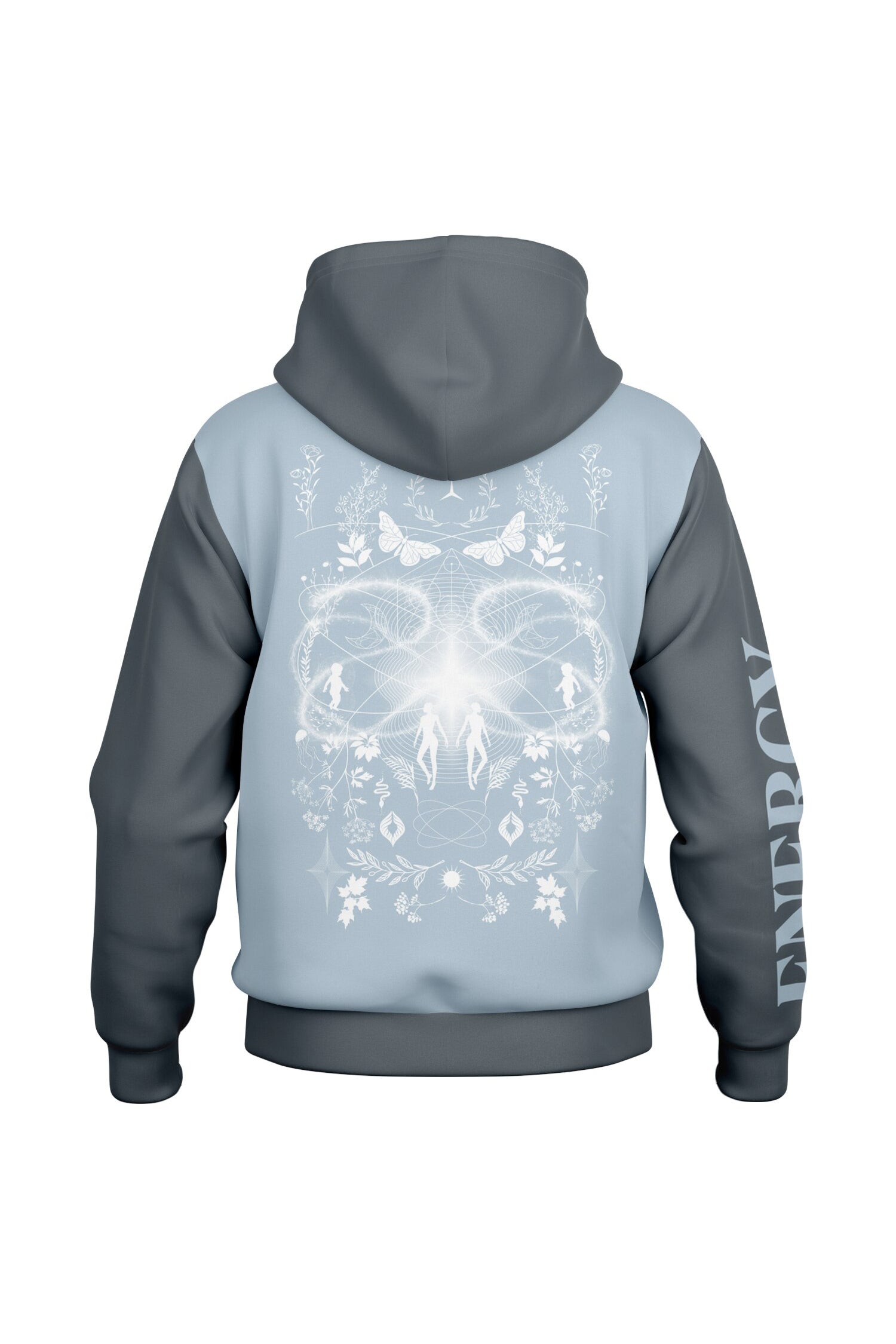 Hooded Baseball Jacke - AuraBlue