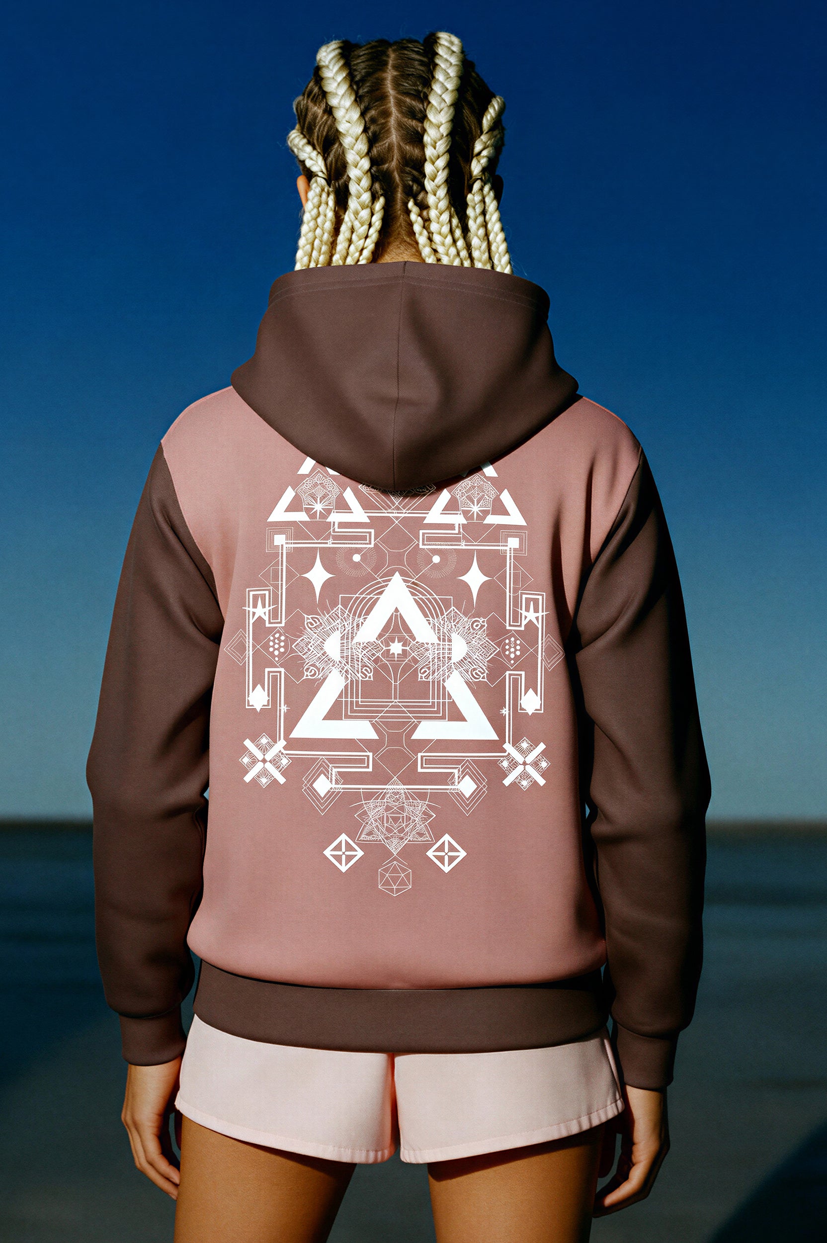 Hooded Baseball Jacke - Clay