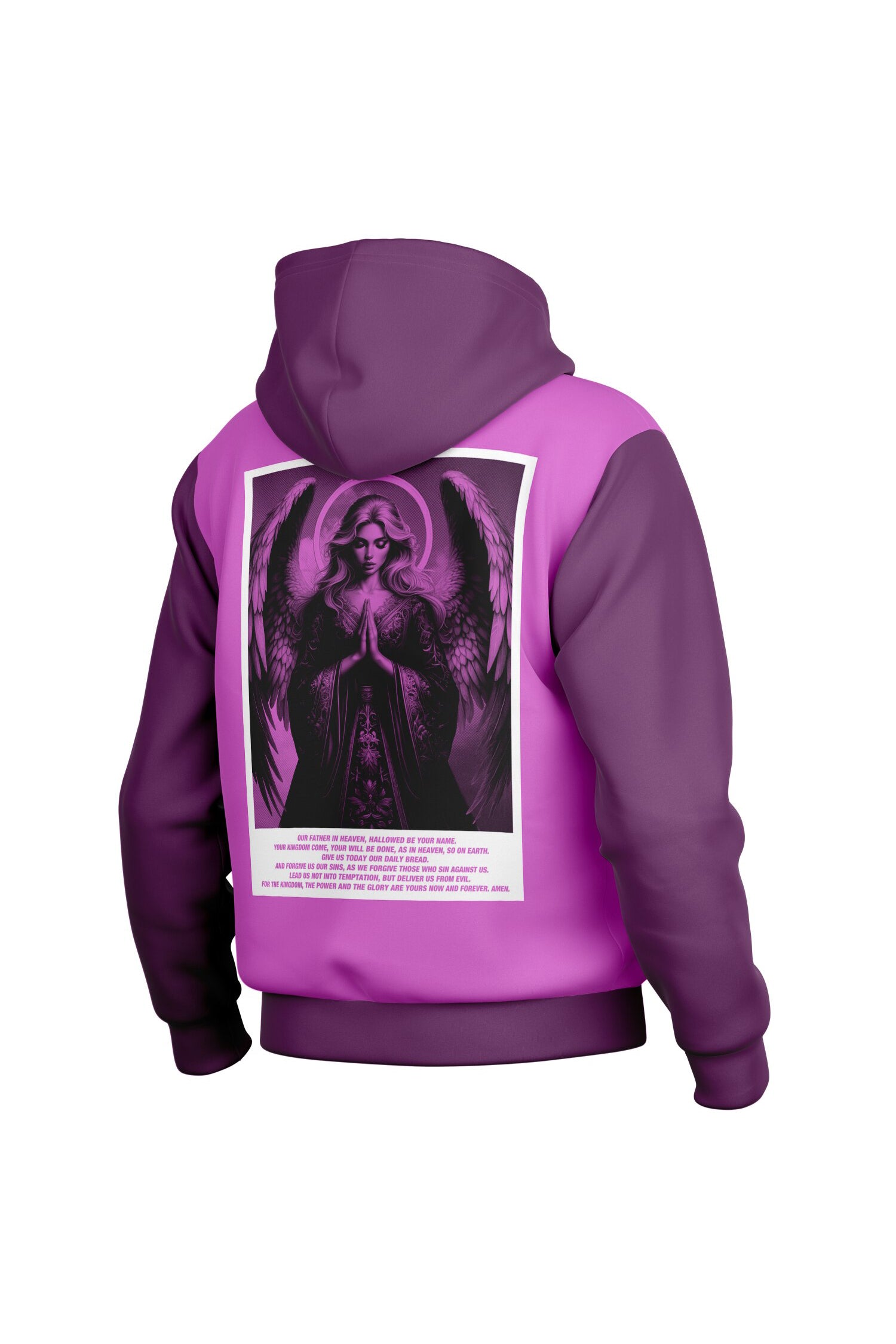 Hooded Baseball Jacke - ElectricFuchsia