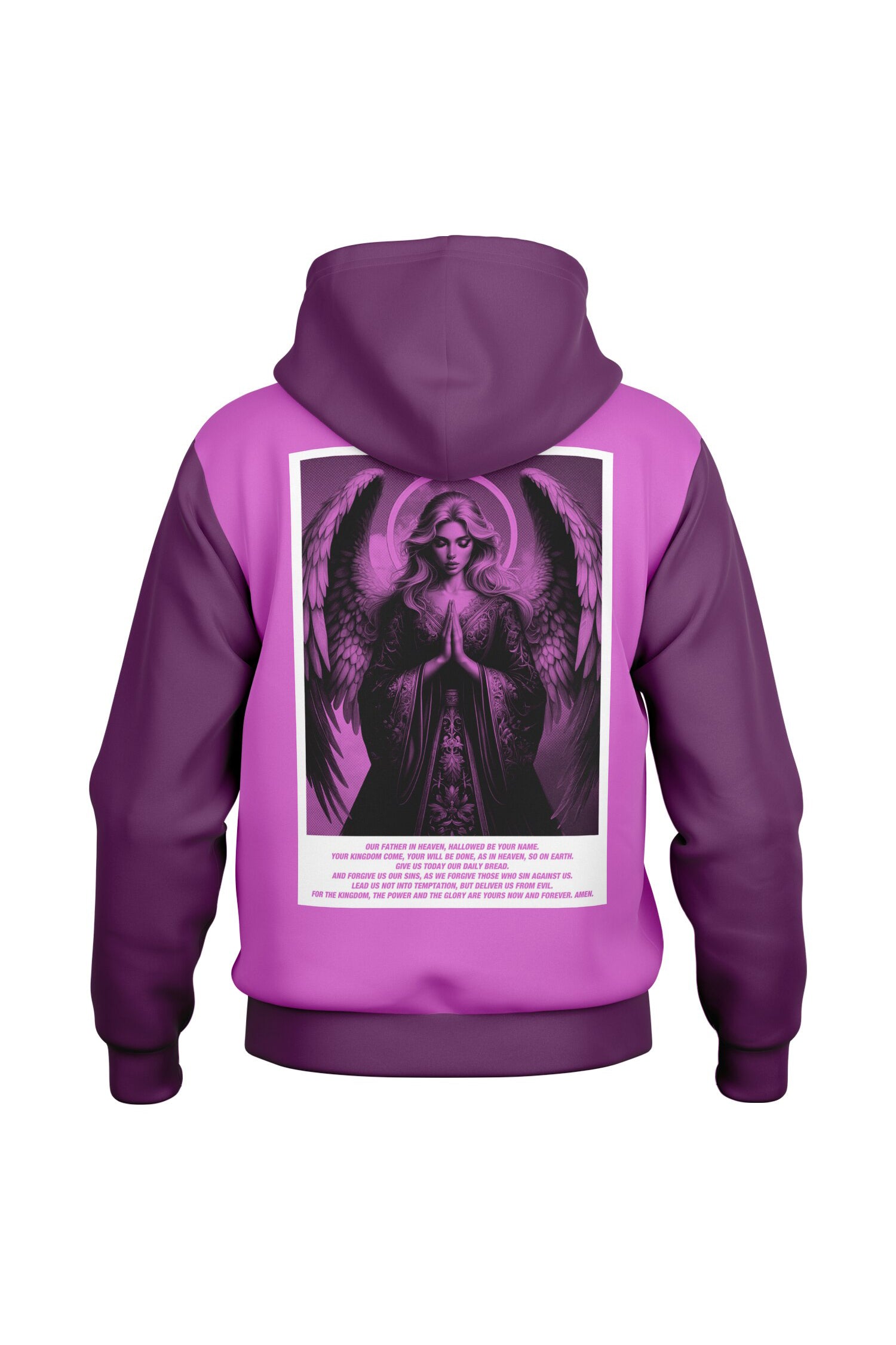 Hooded Baseball Jacke - ElectricFuchsia