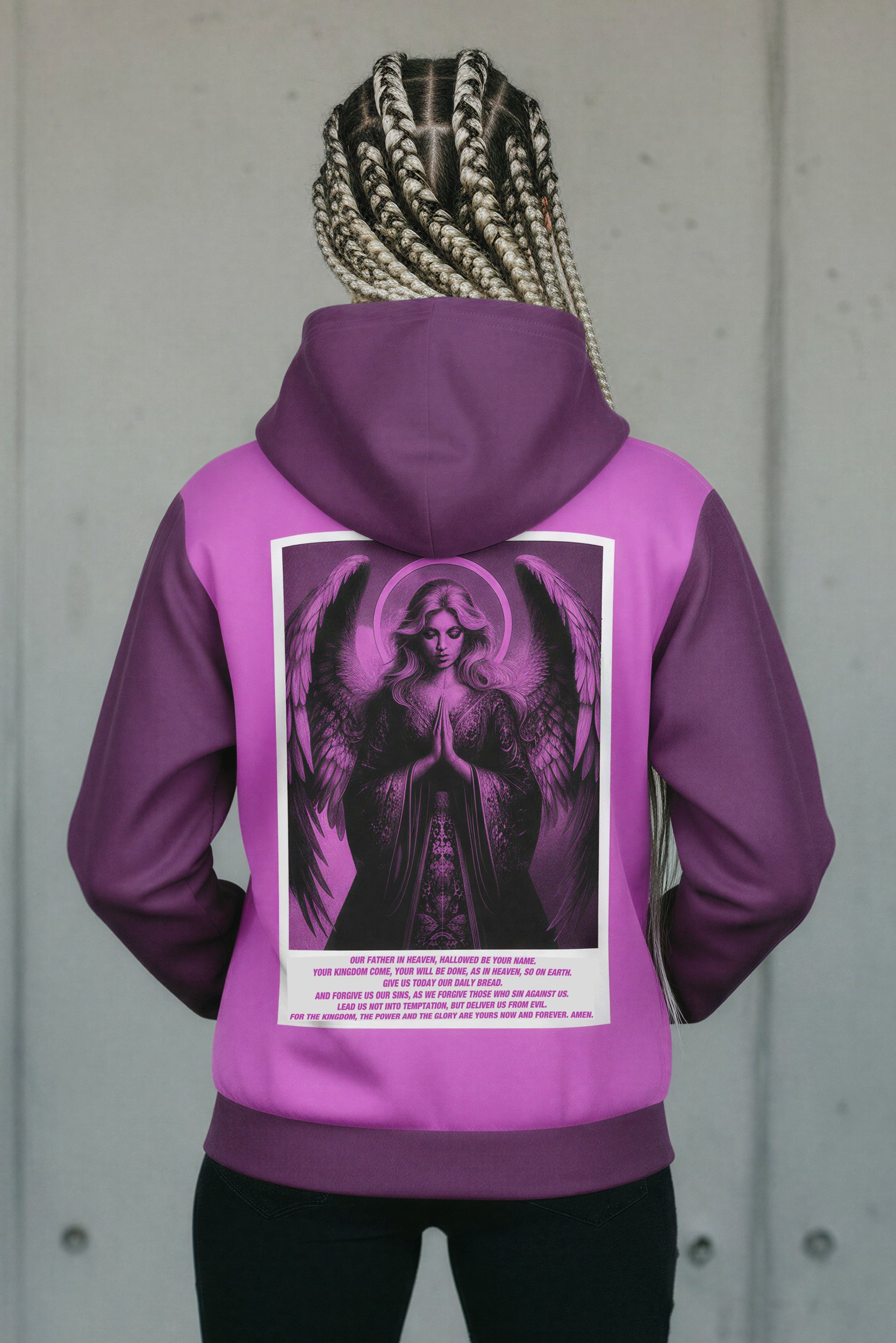 Hooded Baseball Jacke - ElectricFuchsia