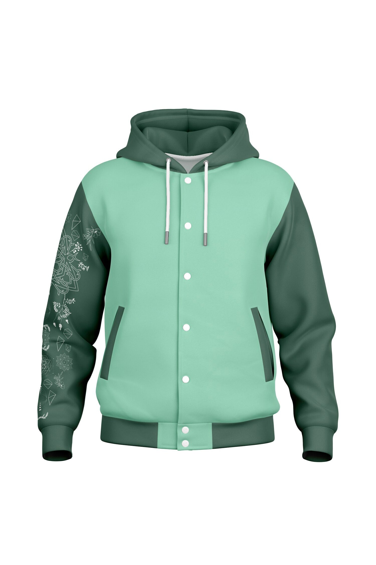 Hooded Baseball Jacke - JellyMint