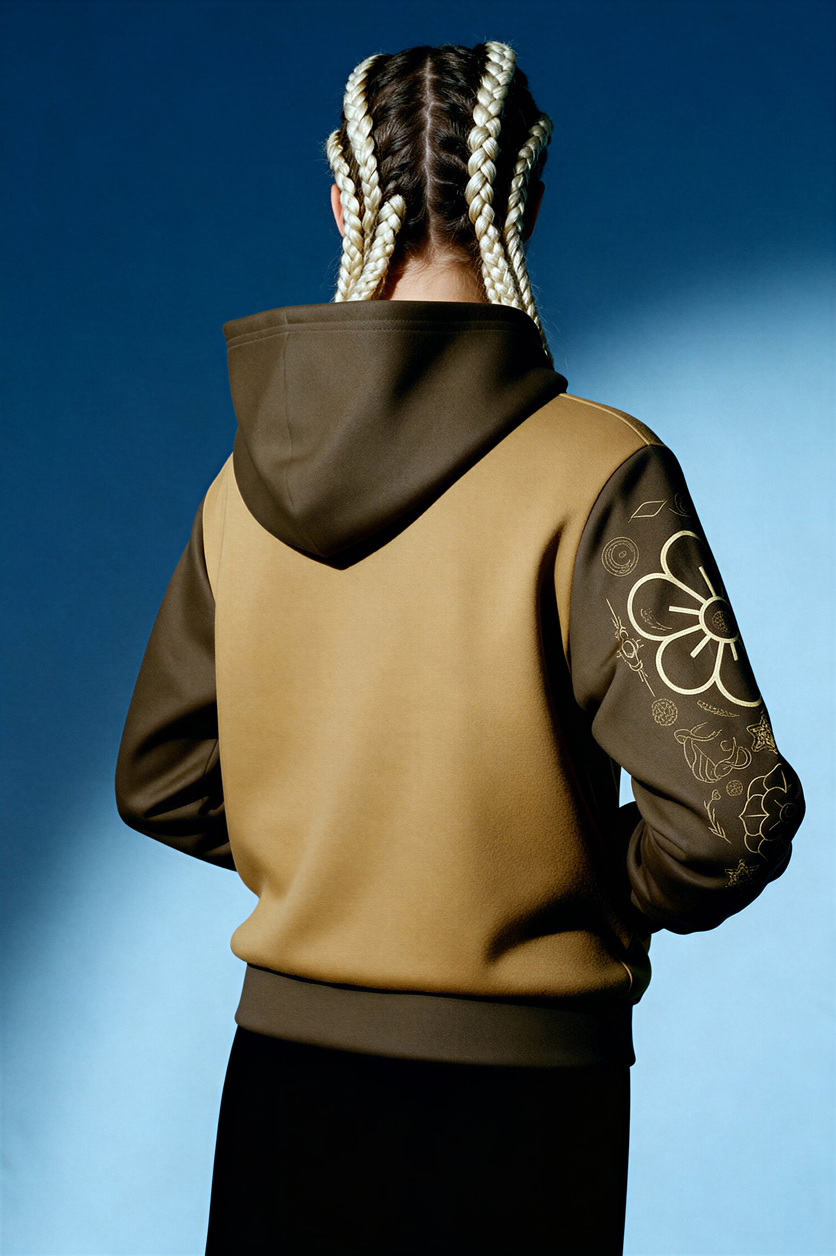 Hooded Baseball Jacke - Maize