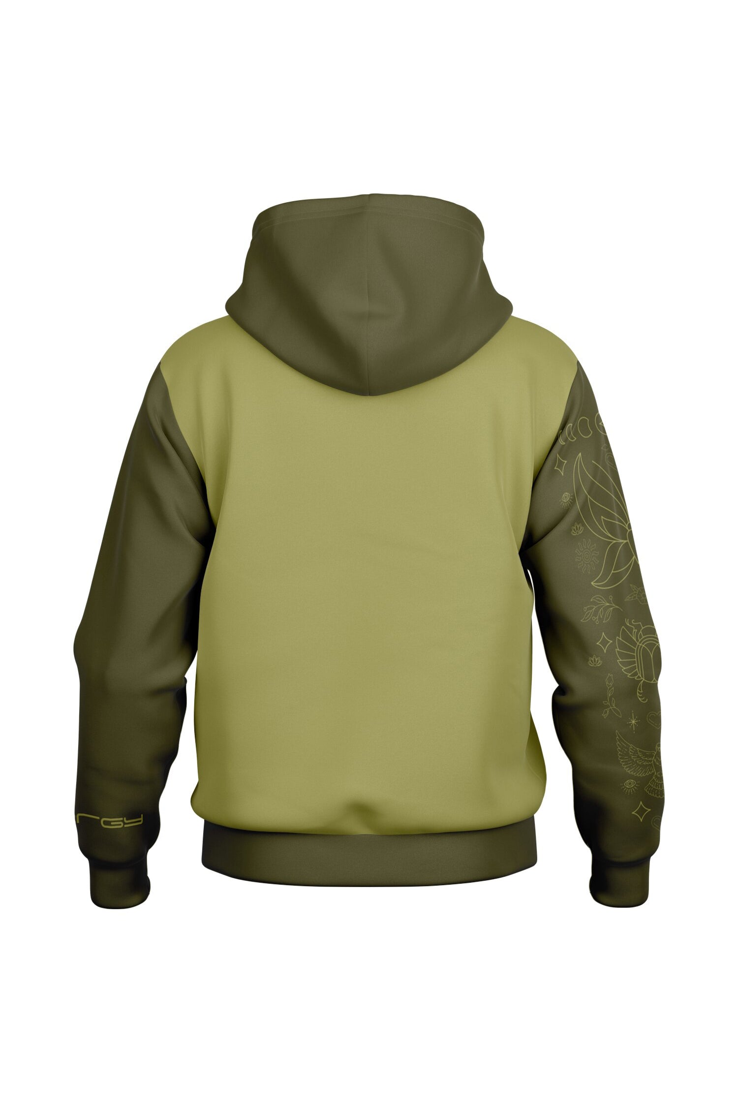 Hooded Baseball Jacke - MeadowlandGreen