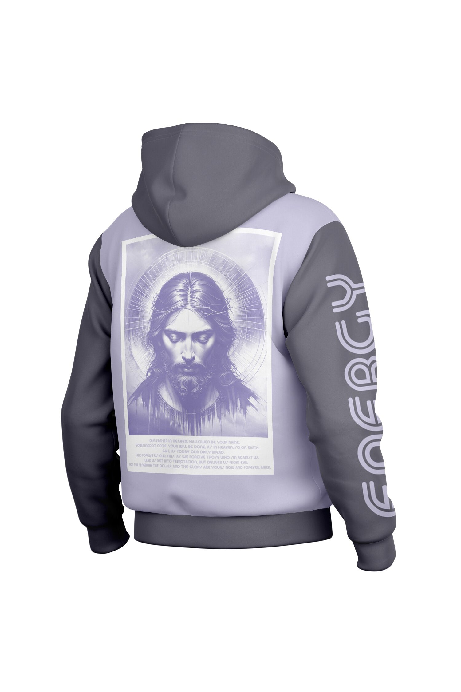 Hooded Baseball Jacke - PeacefulLilac