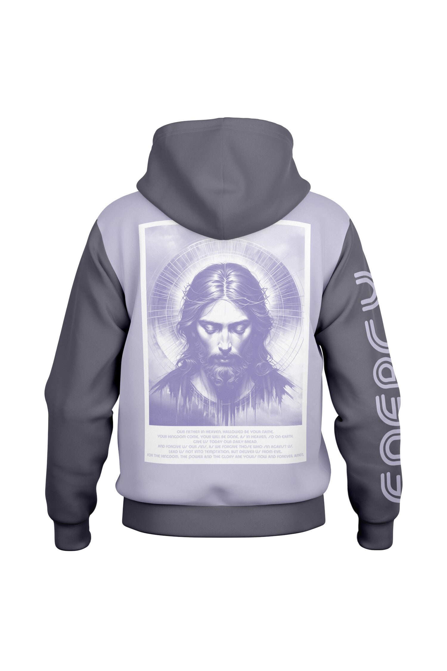 Hooded Baseball Jacke - PeacefulLilac