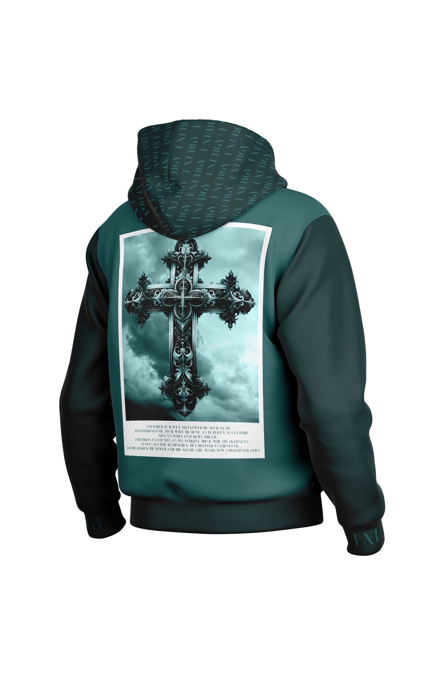 Hooded Baseball Jacke - TransformativeTeal