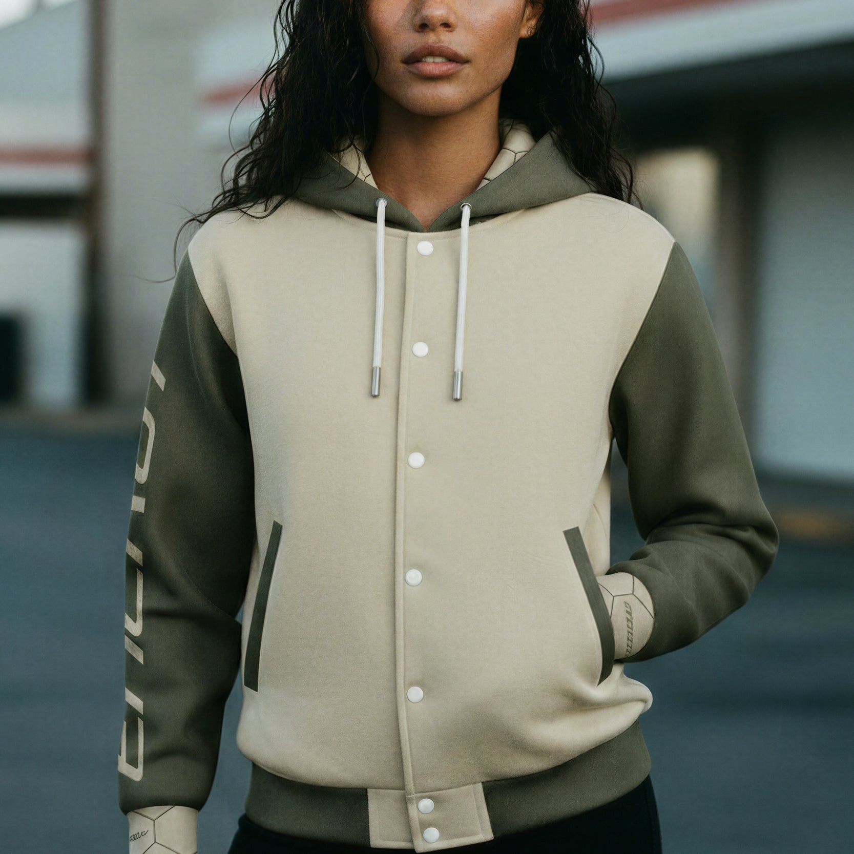 Hooded Baseball Jacke - WaxPaper
