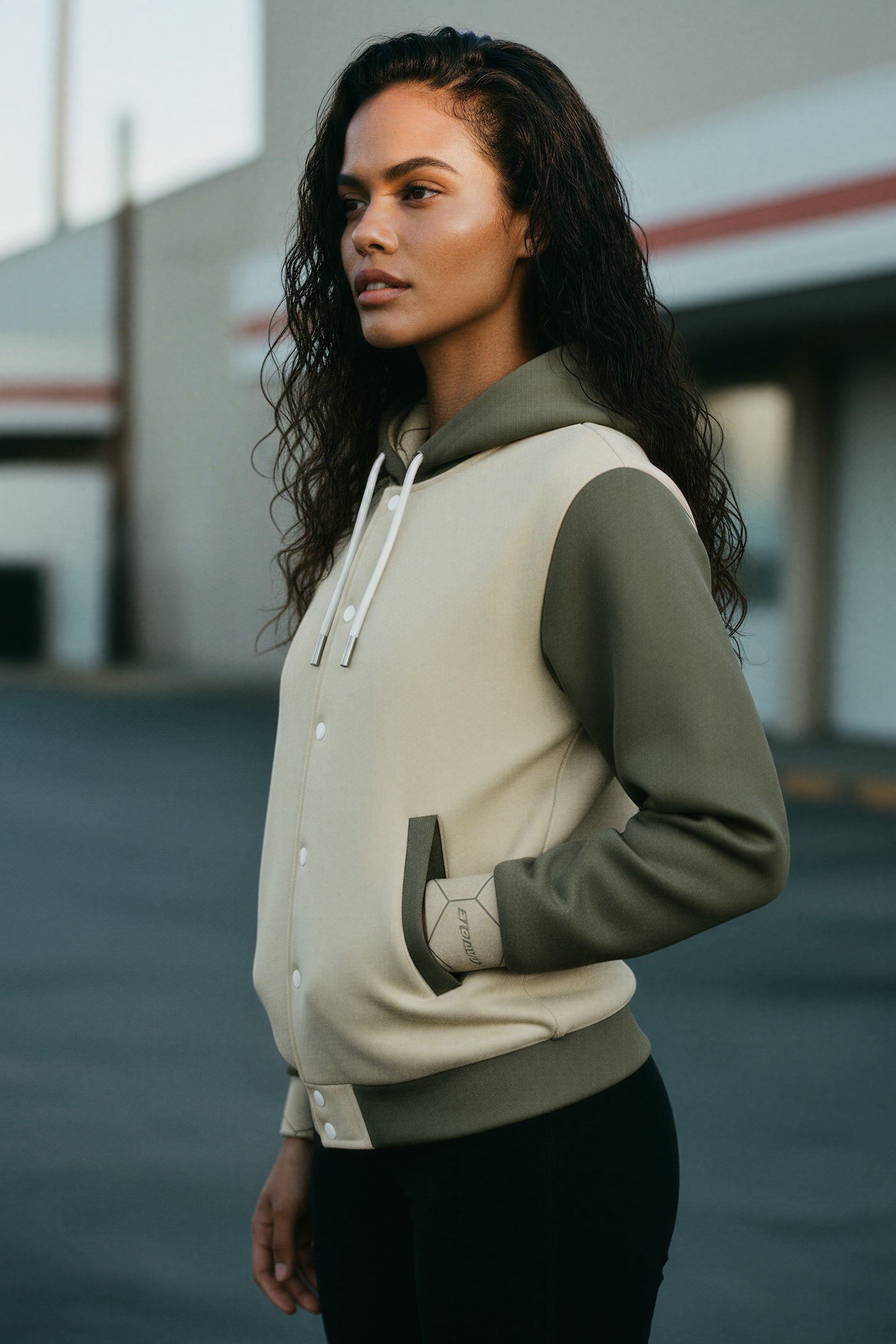 Hooded Baseball Jacke - WaxPaper