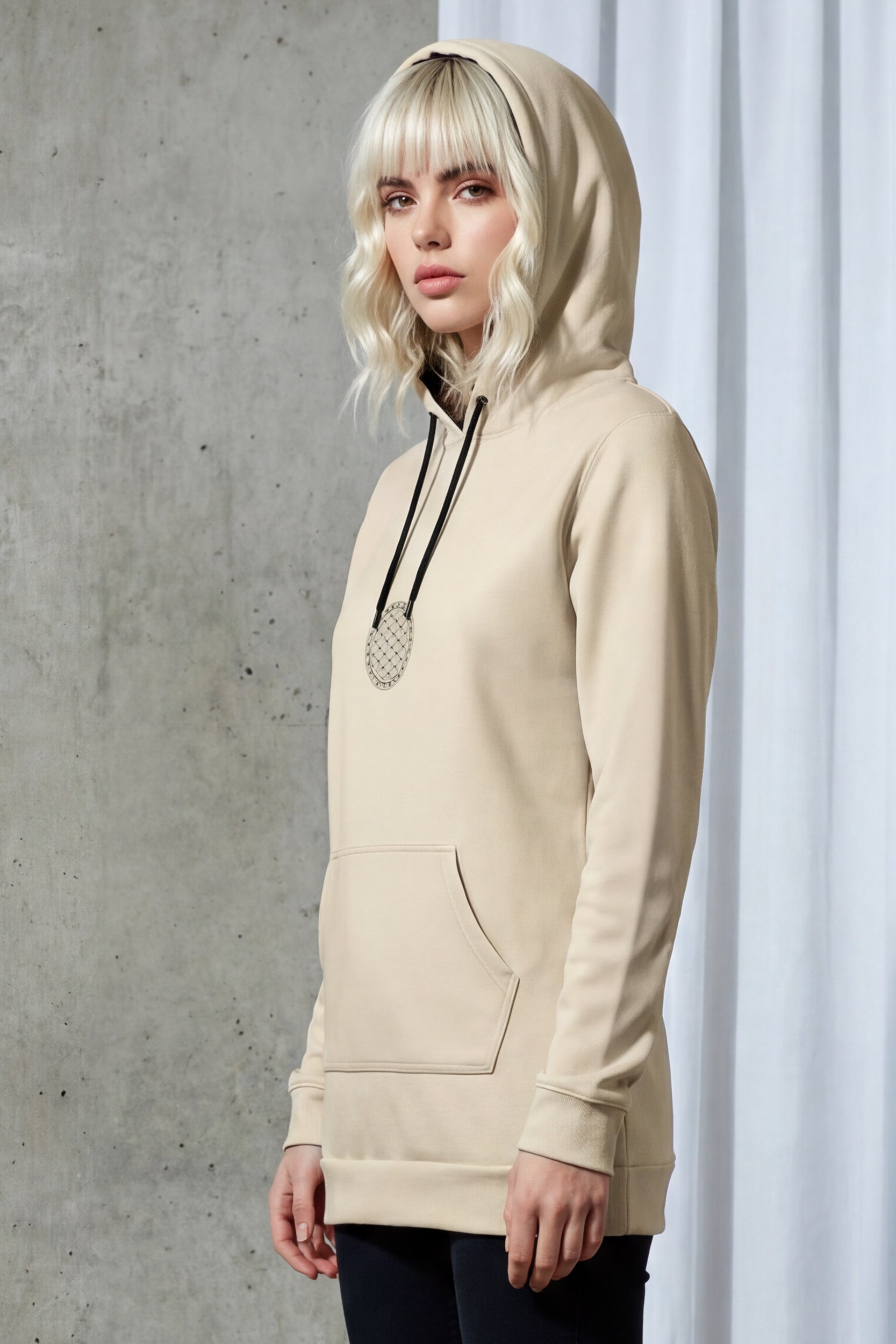 Long-Hoodie - Angora