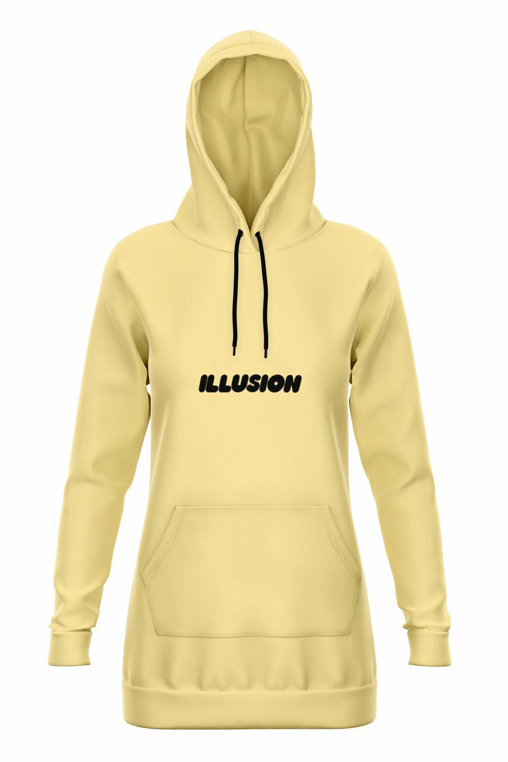 Long-Hoodie - Banana